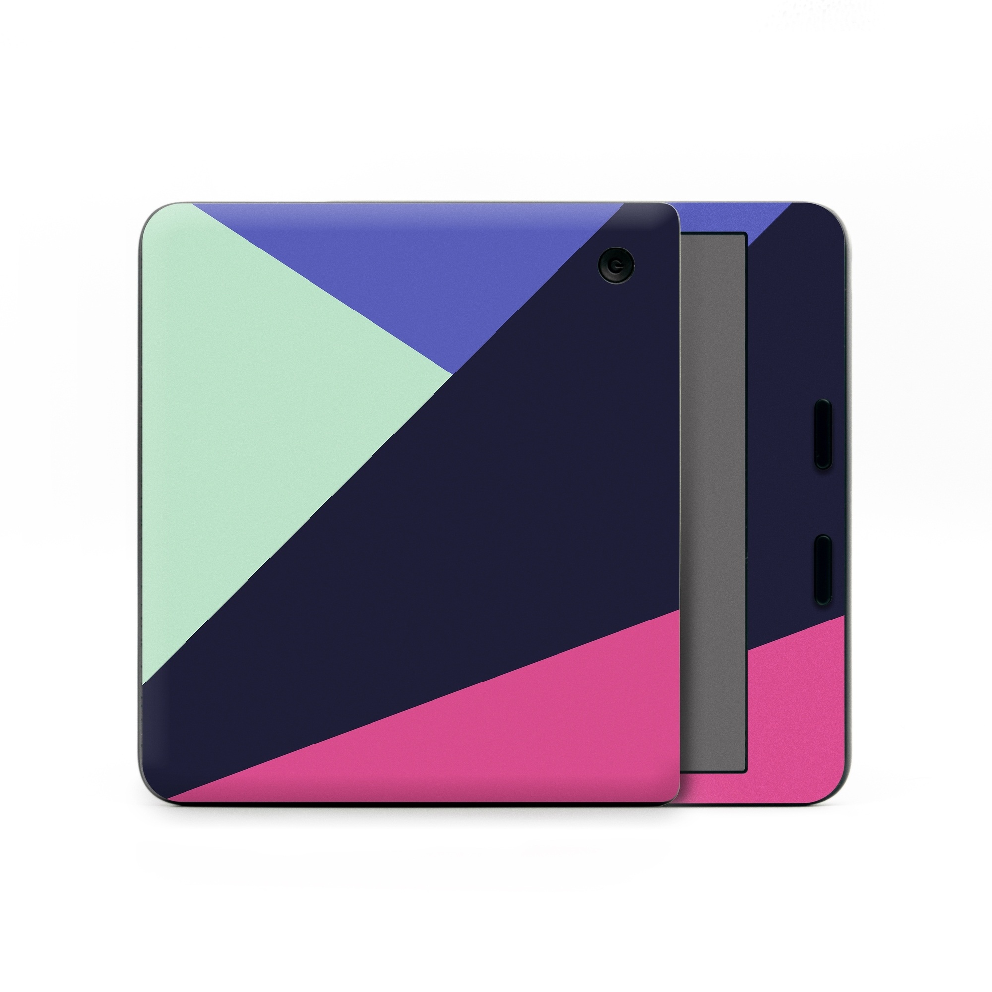 Kobo Libra Colour Skin design of Purple, Violet, Line, Magenta, Graphic design, Triangle, Pattern, Design, Material property, Font, with black, blue, green, pink colors