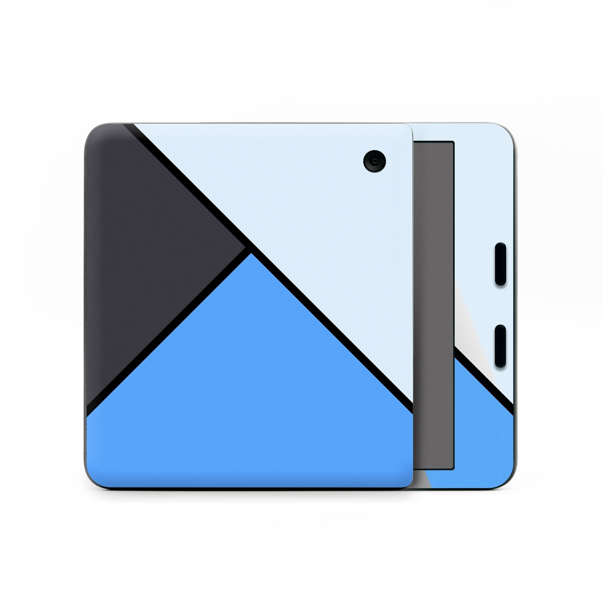 Kobo Libra Colour Skin design of Blue, Line, Cobalt blue, Triangle, Azure, Electric blue, Parallel, Symmetry, Font, with blue, gray, black colors