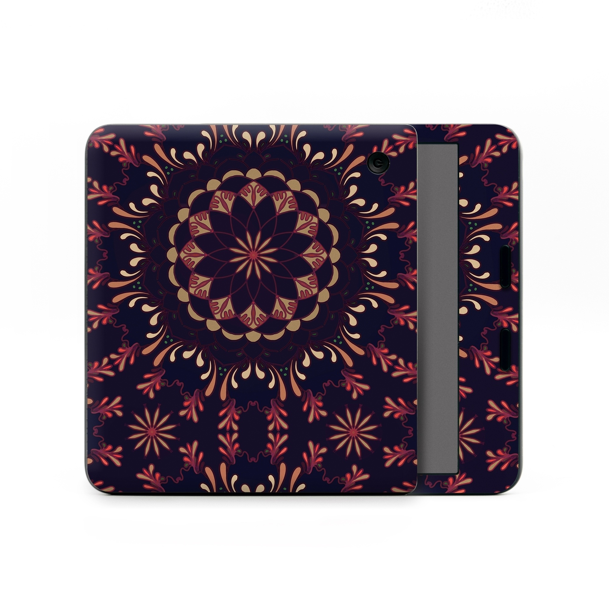 Kobo Libra Colour Skin design of Pattern, Brown, Red, Symmetry, Textile, Design, Visual arts, Tapestry, Kaleidoscope, with black, red, orange, yellow, brown colors