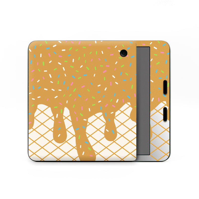 Kobo Libra Colour Skin design, with white, brown, yellow, green, orange, pink, blue colors