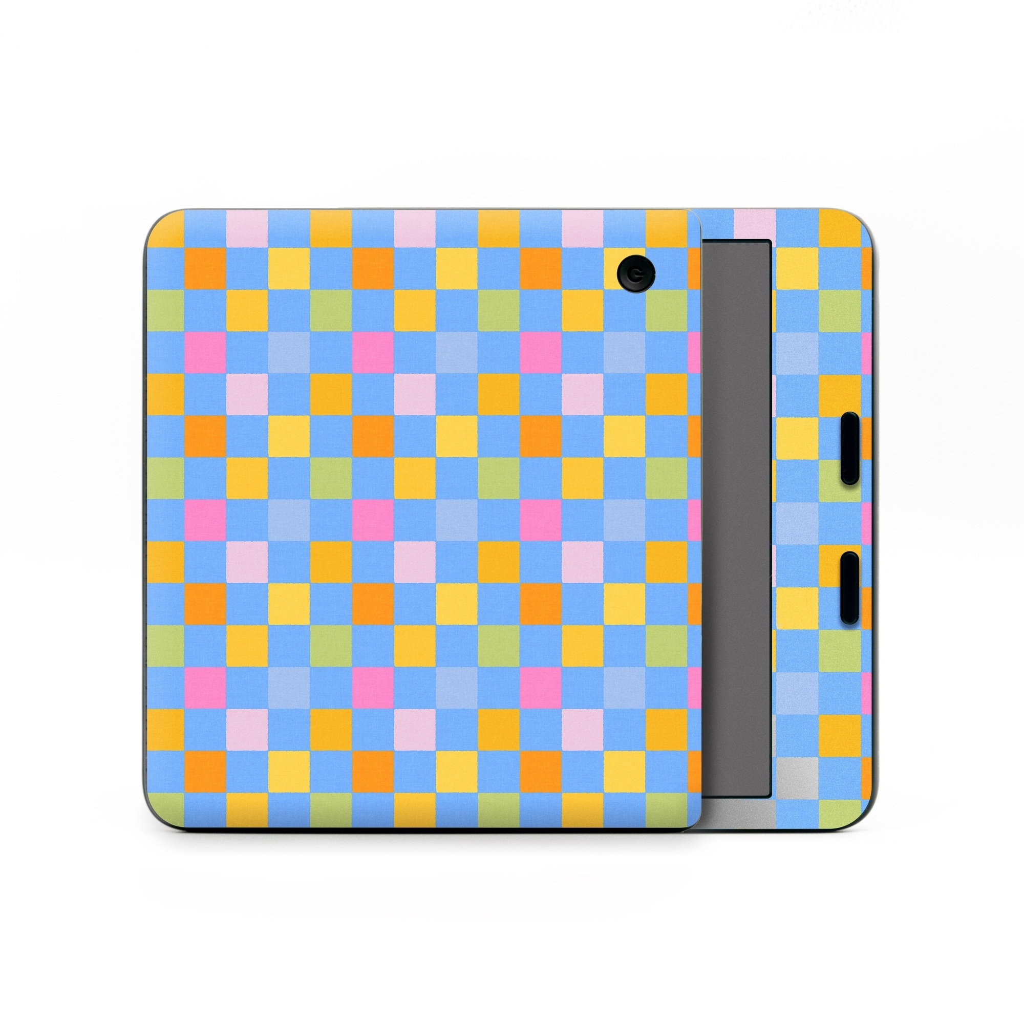 Kobo Libra Colour Skin design of Rectangle, Azure, Textile, Orange, Aqua, Font, Symmetry, Magenta, Tints and shades, Parallel, with blue, yellow, orange, green, pink colors