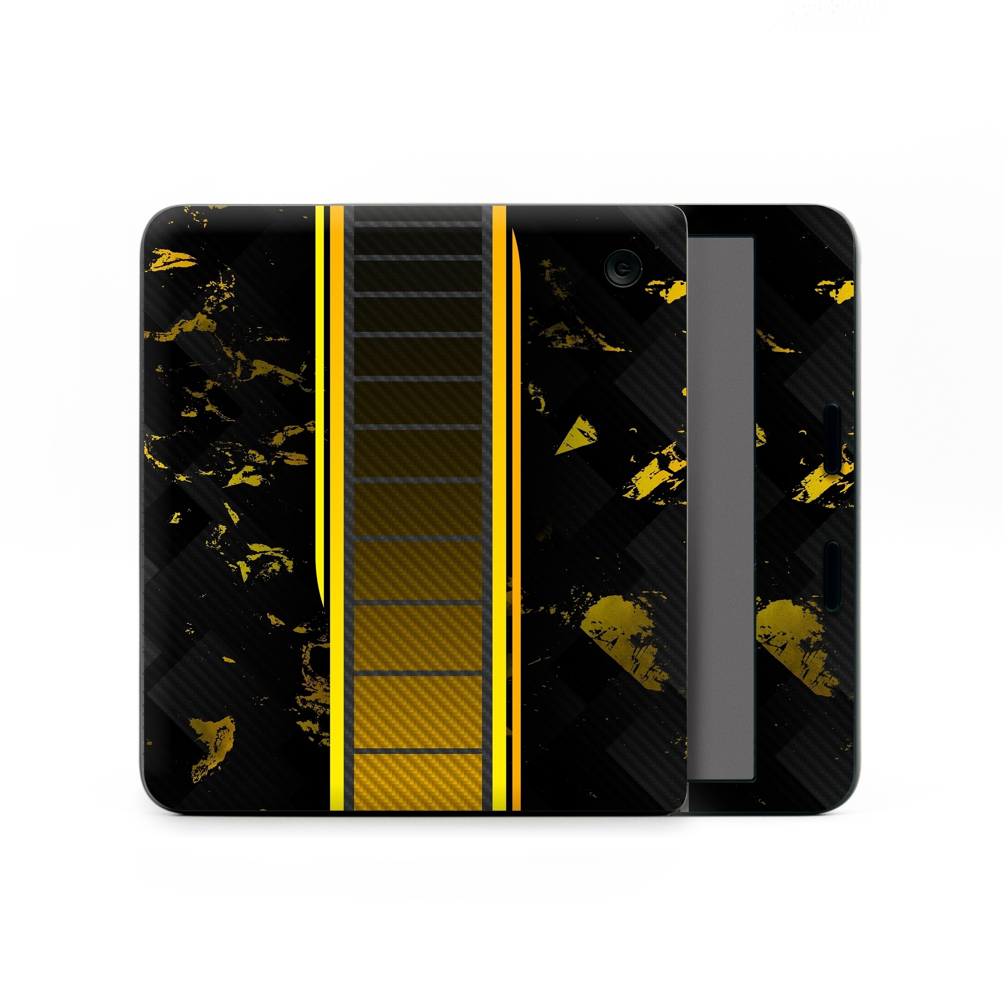 Kobo Libra Colour Skin design of Yellow, Plant, Font, Symmetry, Terrestrial plant, Tower block, Parallel, Pattern, Tints and shades, Rectangle, with black, yellow, gray, orange colors