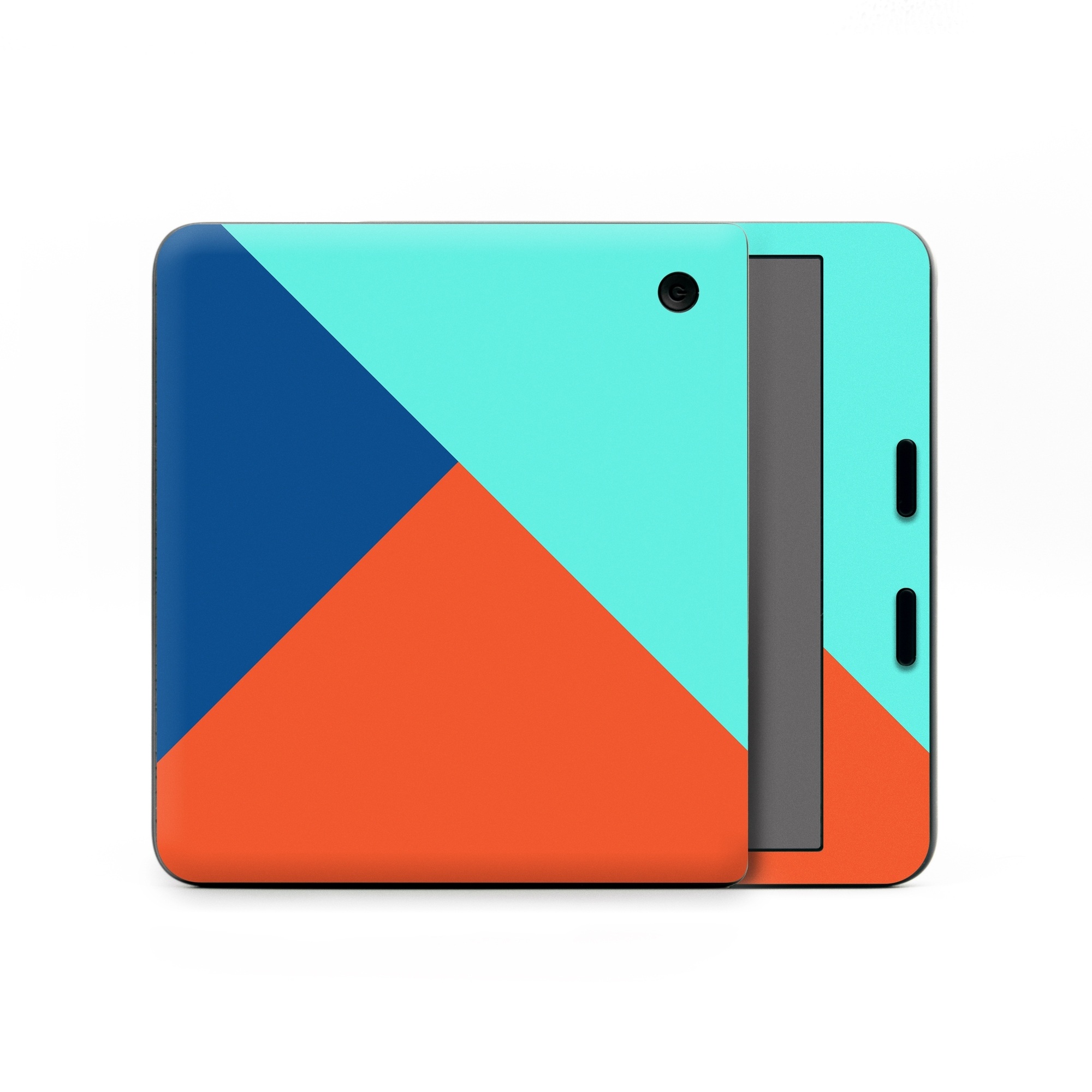Kobo Libra Colour Skin design of Blue, Colorfulness, Turquoise, Line, Azure, Triangle, Pattern, Graphic design, Magenta, with blue, pink, orange, red colors