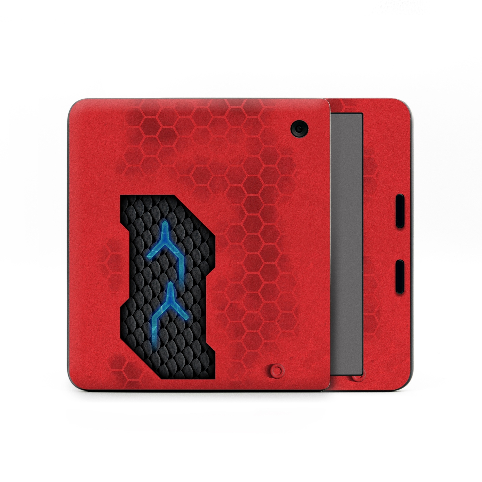 Kobo Libra Colour Skin design of Red, Symbol, Graphics, with black, gray, red, blue colors