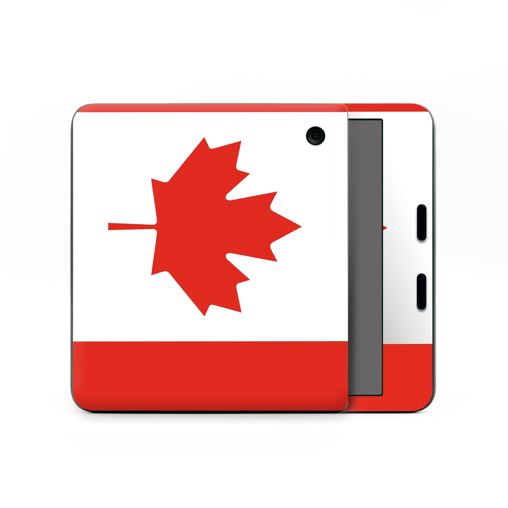 Kobo Libra Colour Skin design of Red, Maple leaf, Tree, Leaf, Woody plant, Flag, Plant, Plane, Red flag, Maple, with red, white colors
