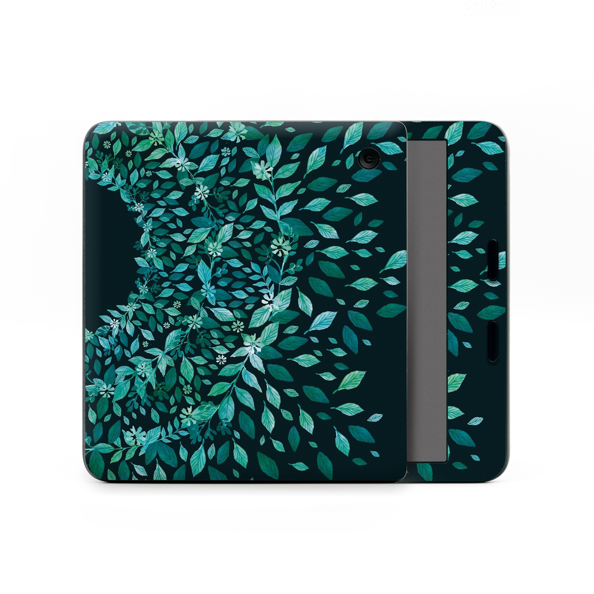 Kobo Libra Colour Skin design of Green, Aqua, Organism, Turquoise, Natural environment, Teal, Marine biology, Water, Leaf, Plant, with black, green, white colors