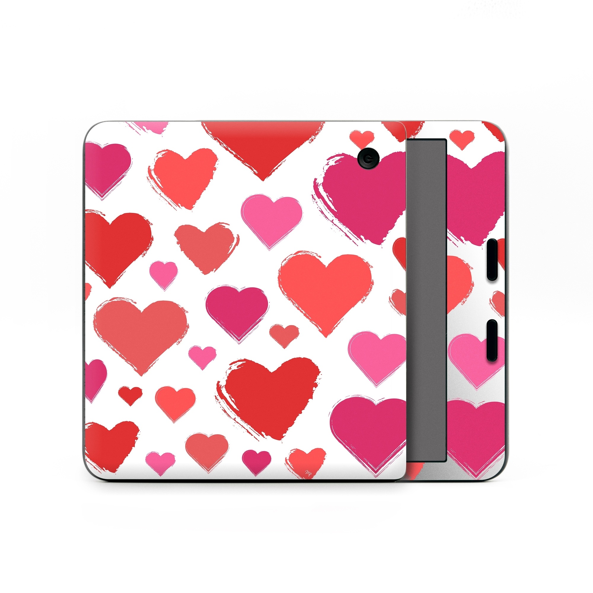 Kobo Libra Colour Skin design of Photograph, Organ, Human body, Red, Pink, Material property, Pattern, Font, Magenta, Heart, with white, red, pink colors