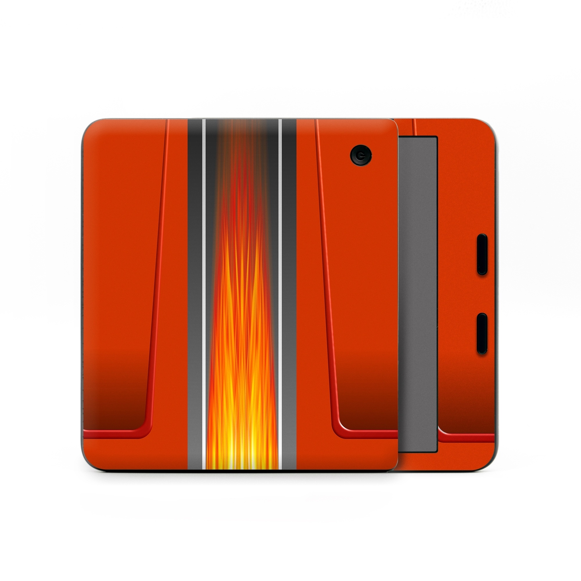 Kobo Libra Colour Skin design of Orange, Red, Line, Material property, Rectangle, Automotive lighting, with red, black, orange, gray colors