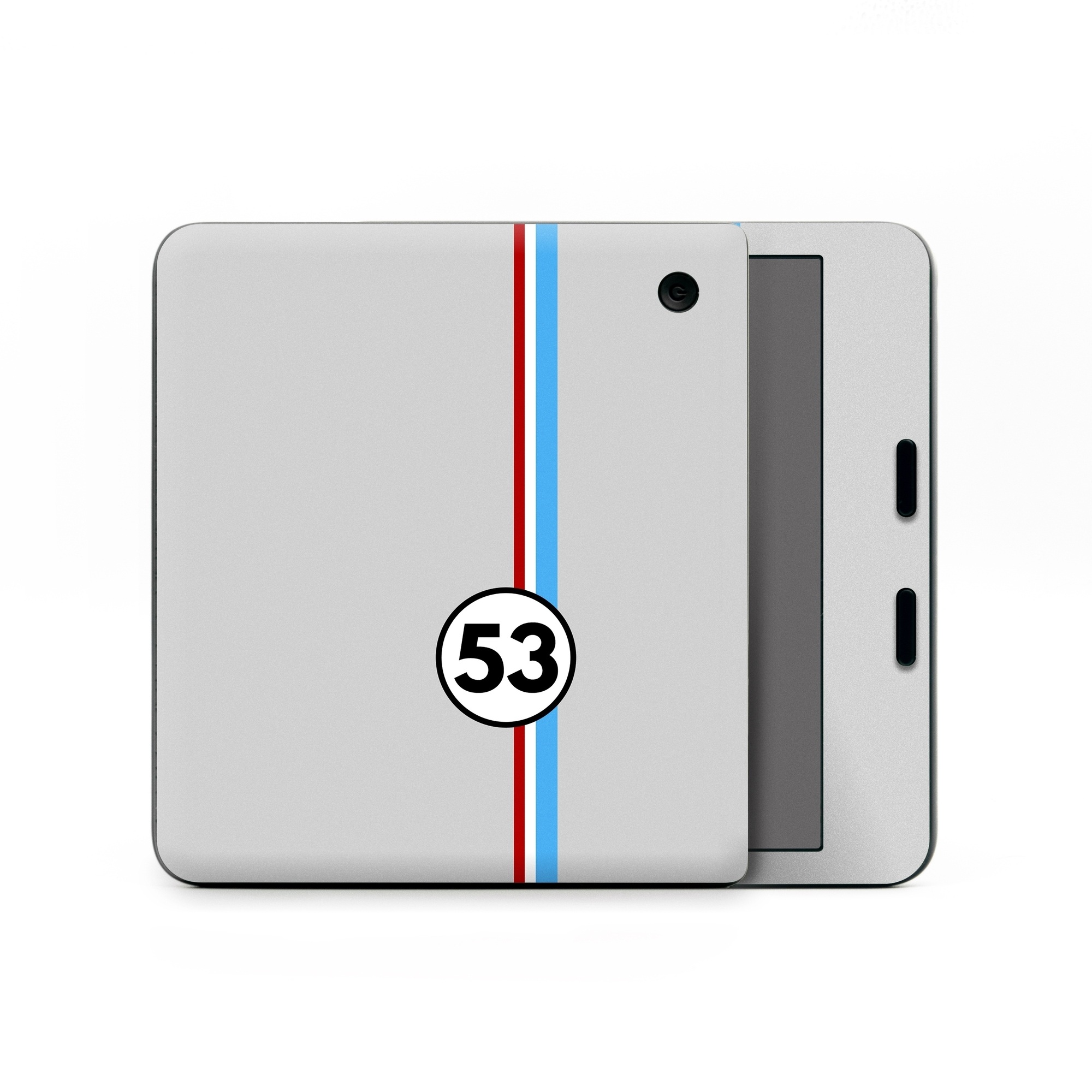 Kobo Libra Colour Skin design of Line, Sign, Games, with gray, blue, red, white, black colors