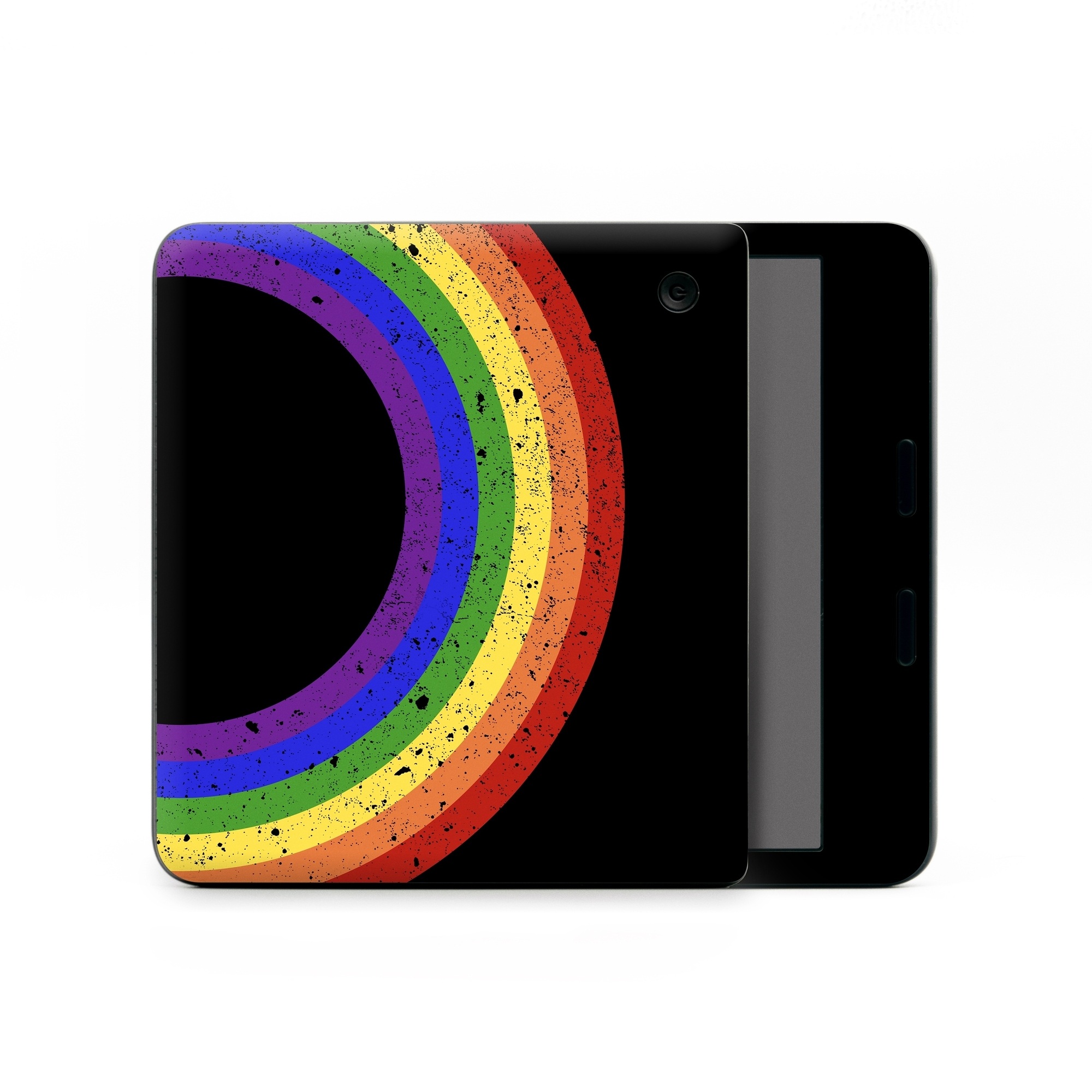 Kobo Libra Colour Skin design of Colorfulness, Circle, Graphics, Art, with black, blue, purple, green, yellow, orange, red colors
