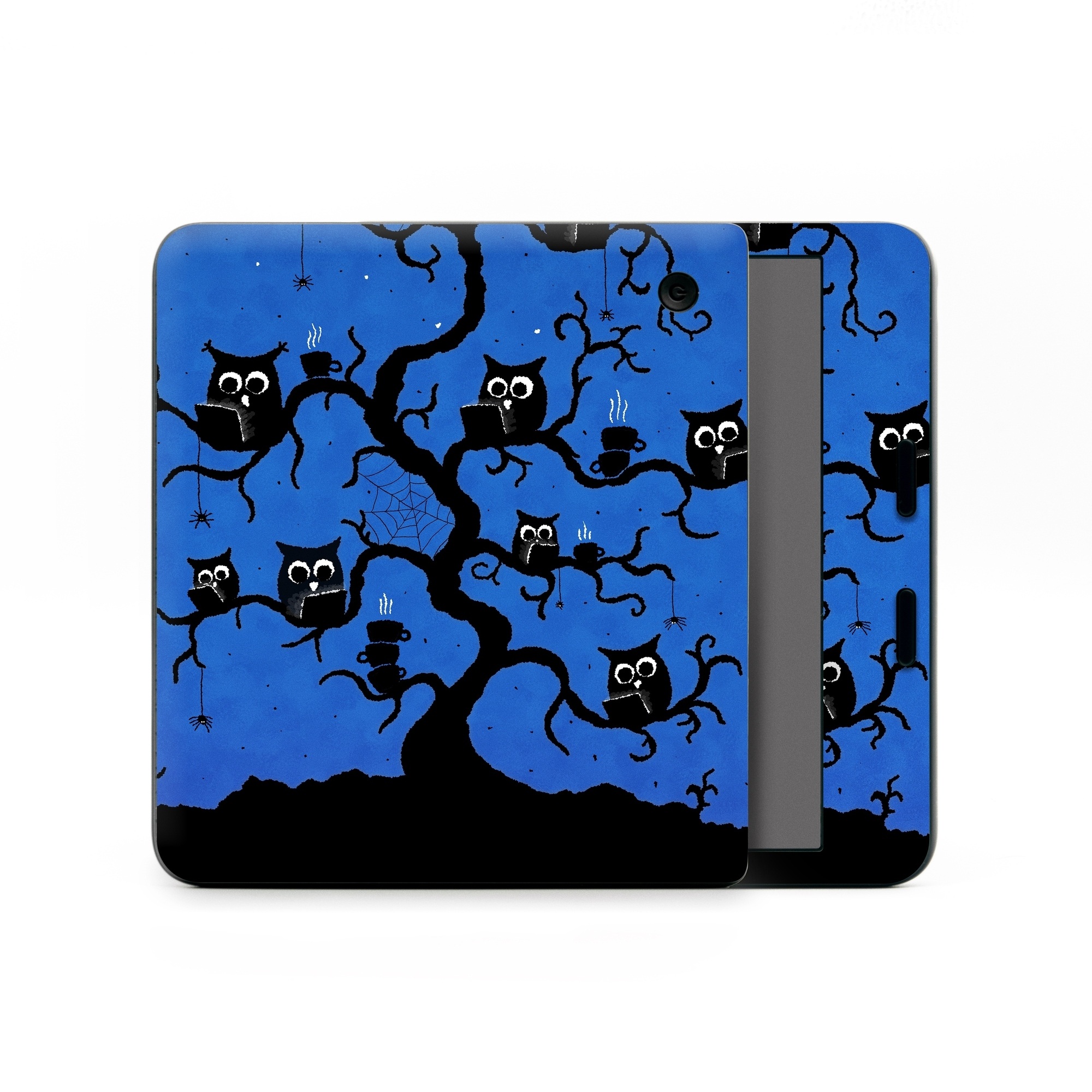 Kobo Libra Colour Skin design of Illustration, Organism, Pattern, with blue, black colors