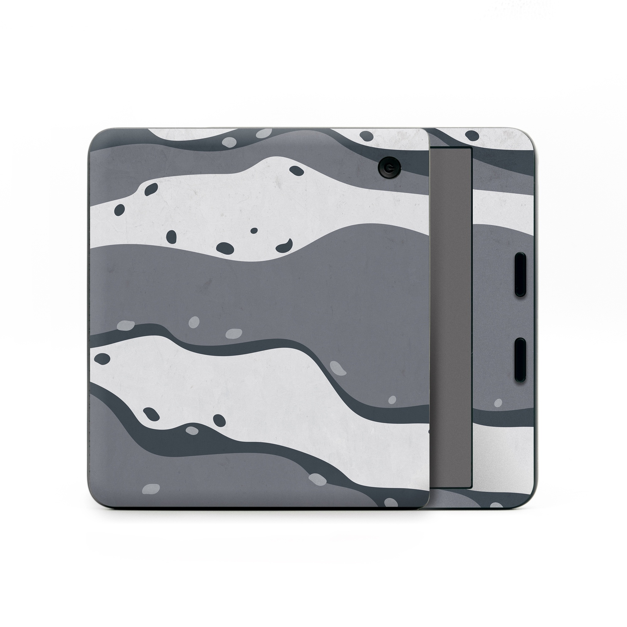 Kobo Libra Colour Skin design of White, Pattern, Water, Design, Illustration, Black-and-white, Metal, Drawing, Style, with black, white, gray colors