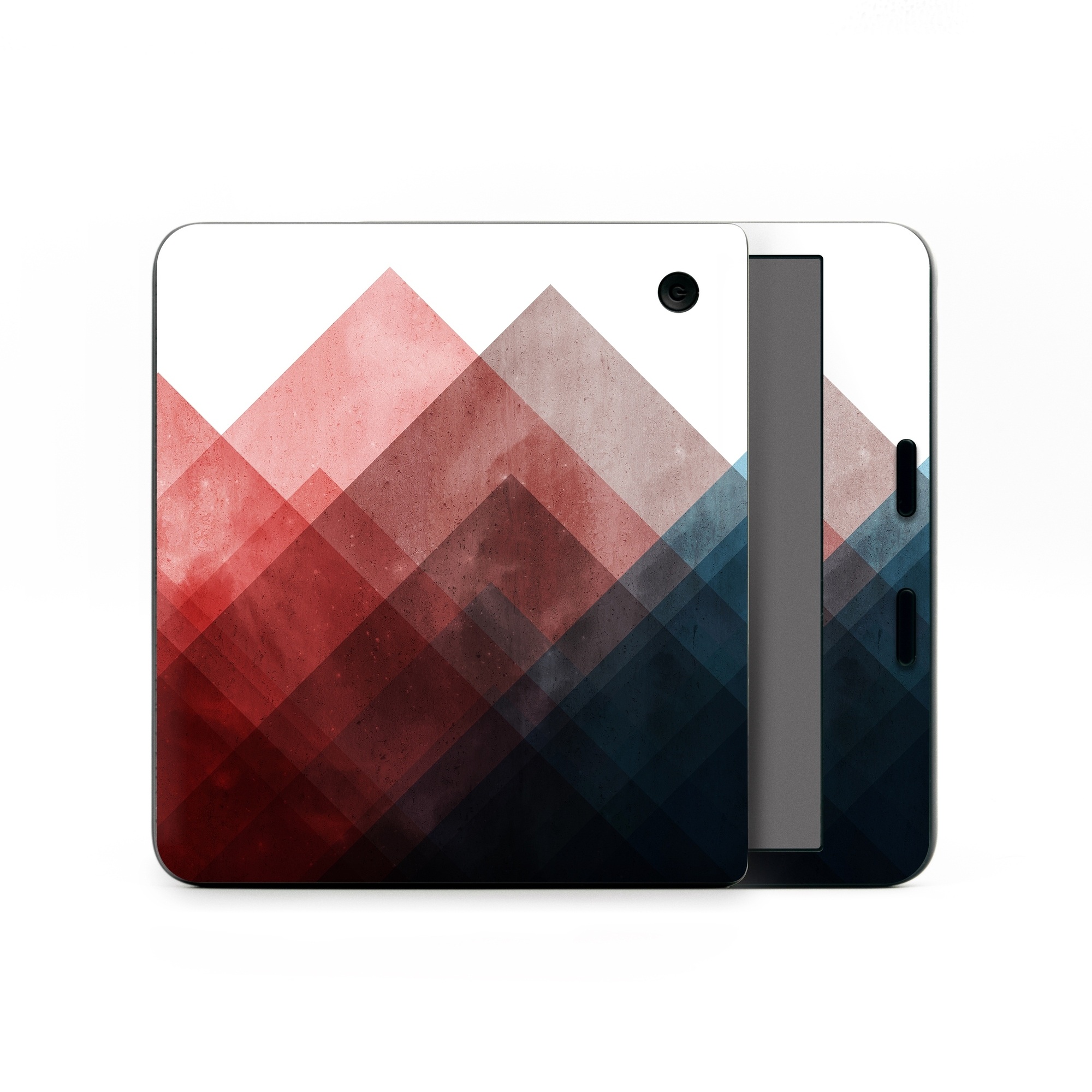 Kobo Libra Colour Skin design of Blue, Red, Sky, Pink, Line, Architecture, Font, Graphic design, Colorfulness, Illustration, with red, pink, blue colors