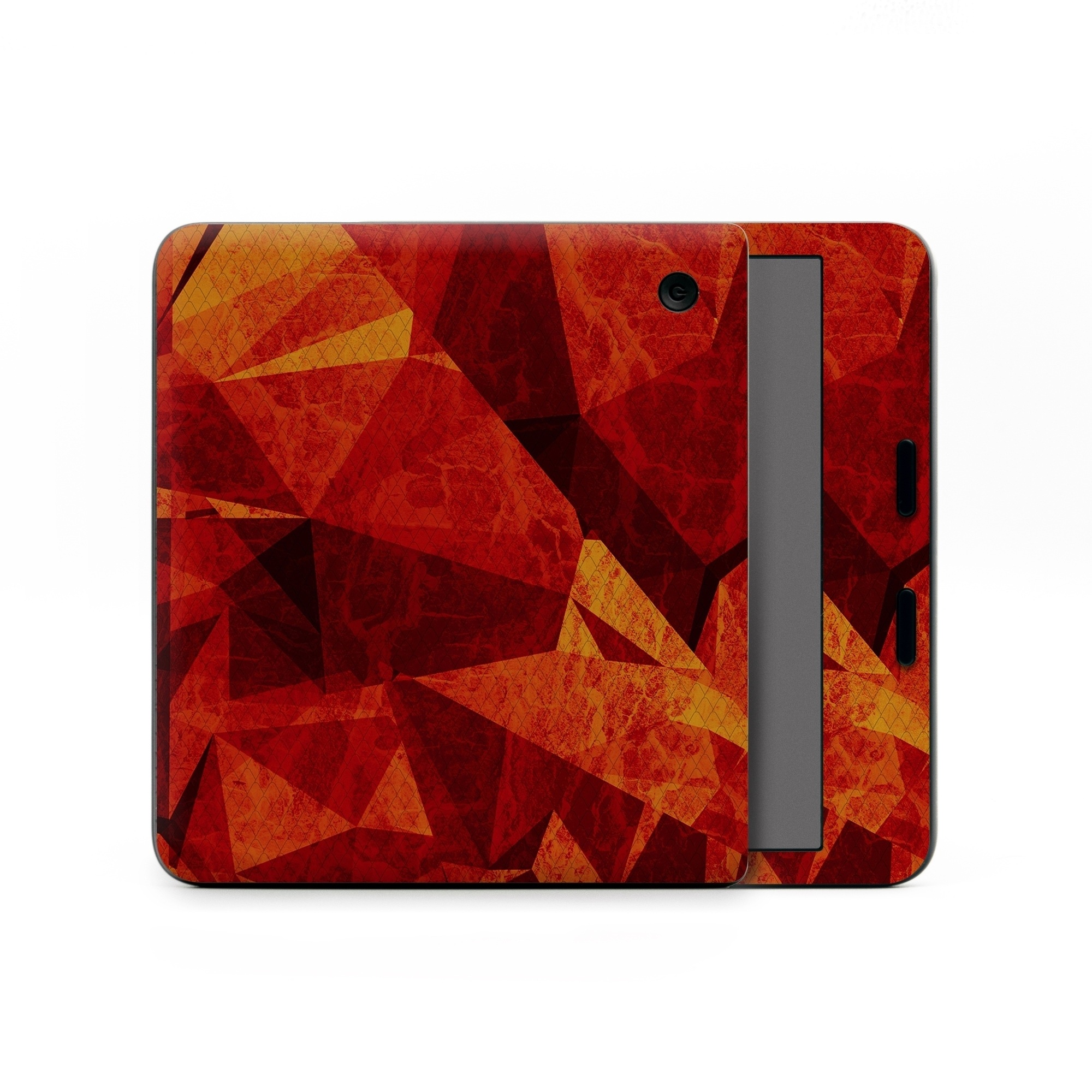 Kobo Libra Colour Skin design of Orange, Red, Yellow, Triangle, Pattern, Amber, Design, Art, Visual arts, Modern art, with black, orange, yellow colors