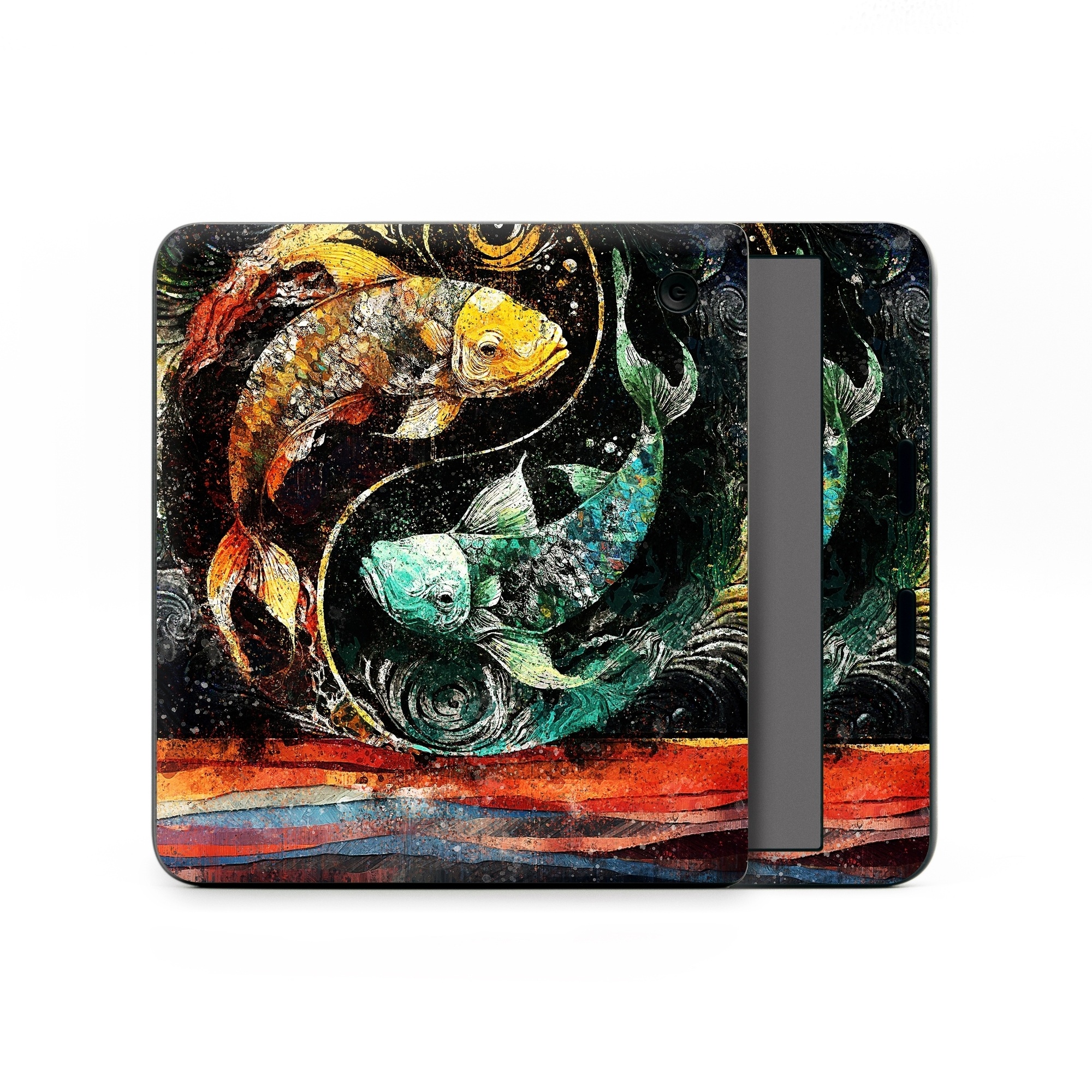 Kobo Libra Colour Skin design of Art paint, Paint, Painting, Art, Creative arts, Pattern, Visual arts, Mural, Illustration, Graphics, with black, red, blue, yellow, green, orange, purple colors