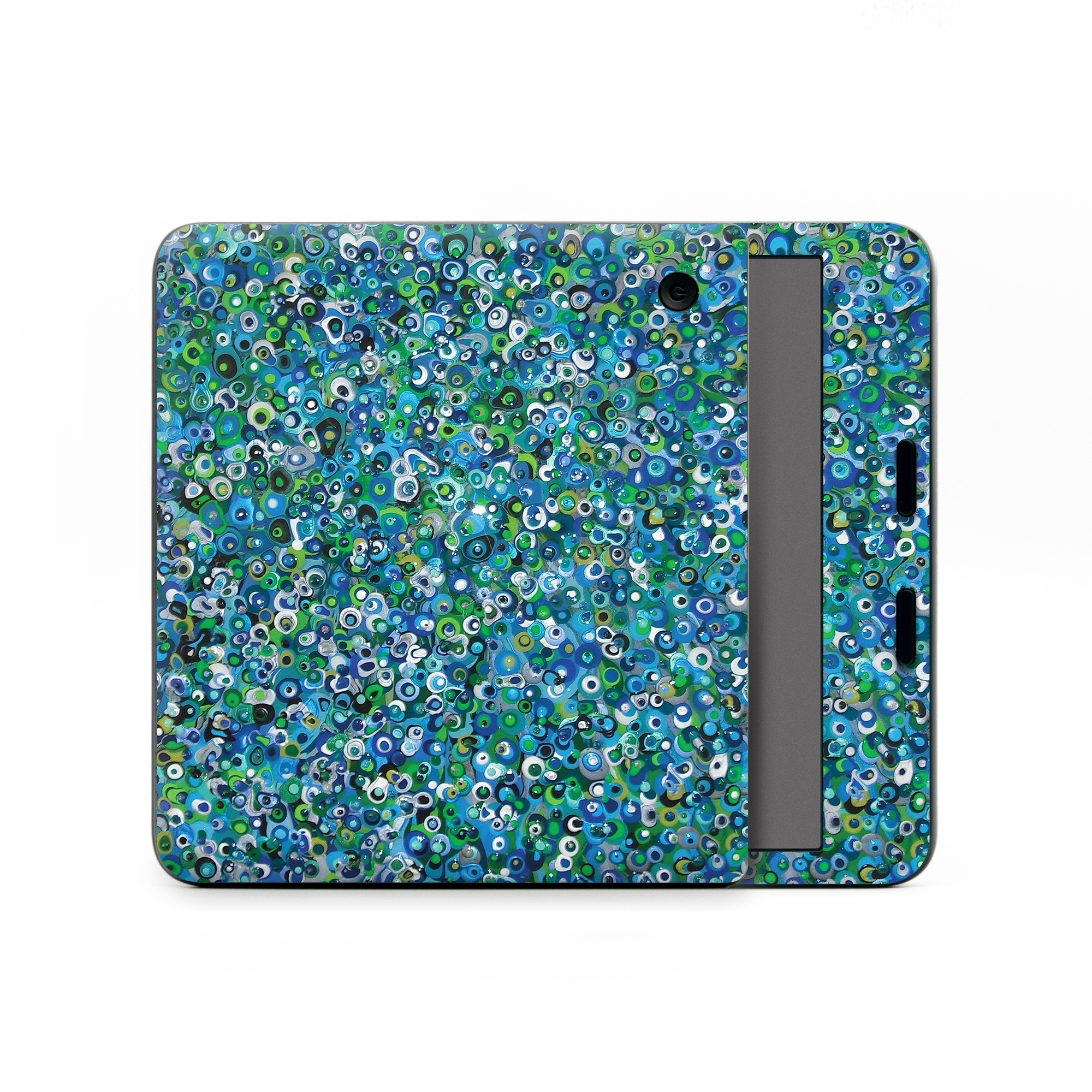 Kobo Libra Colour Skin design of Blue, Plant, Glitter, with blue, green, white colors