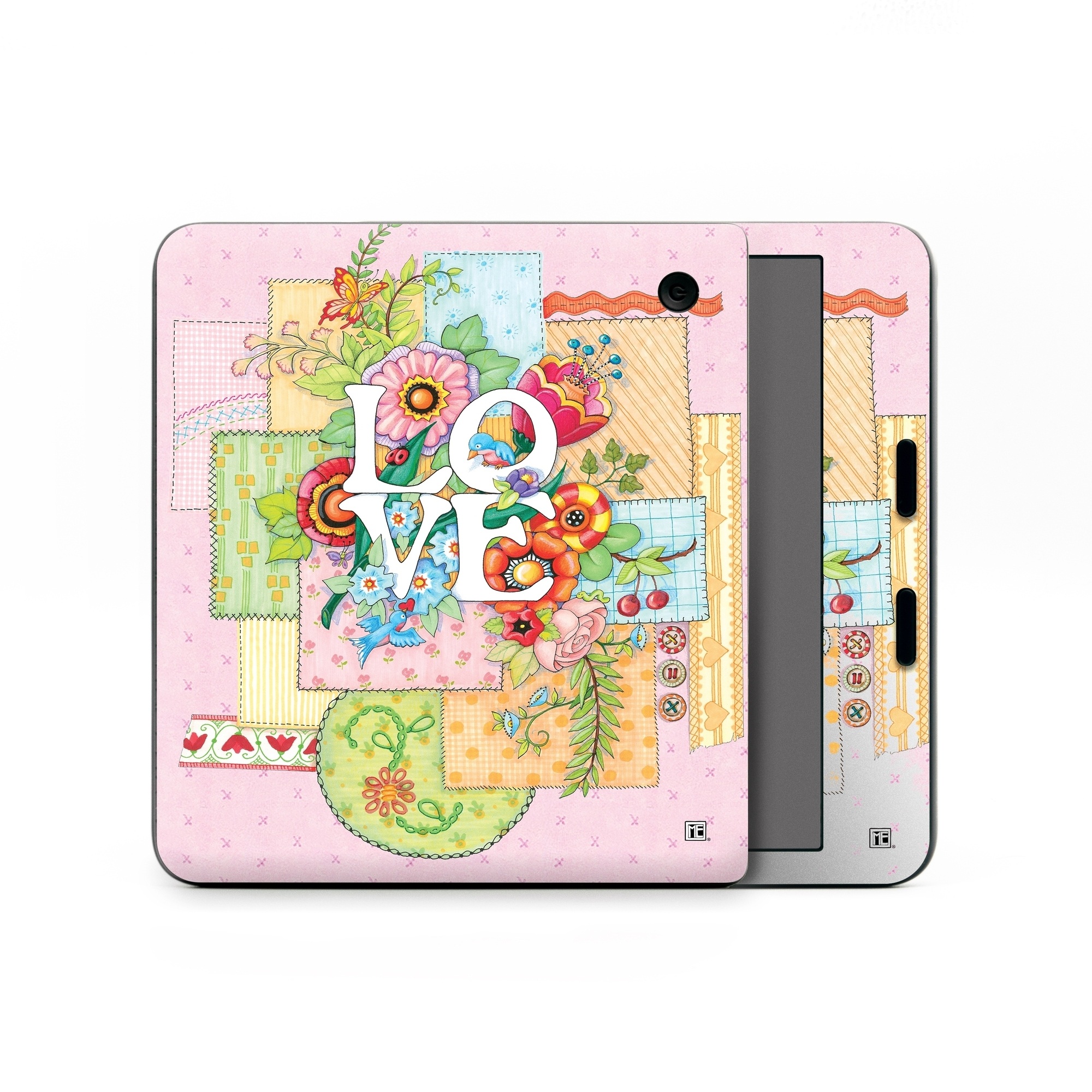 Kobo Libra Colour Skin design of Illustration, Graphics, Art, with pink, blue, white, orange, yellow, green, red colors
