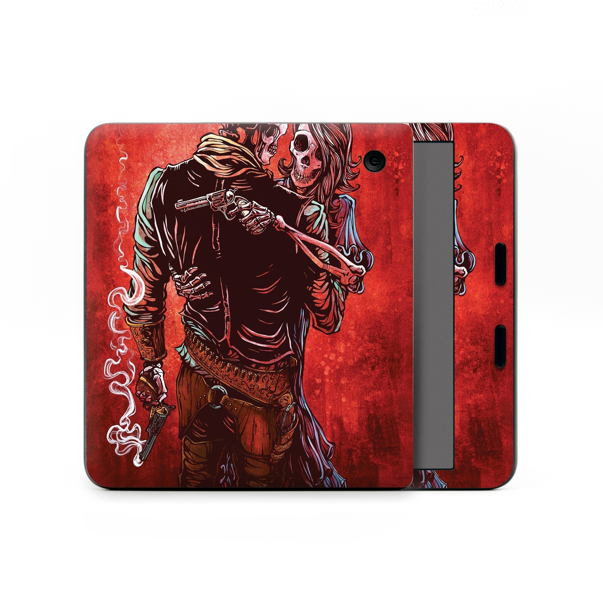 Kobo Libra Colour Skin design of Sleeve, Gesture, Painting, Art, Artist, Fictional character, Drawing, Paint, Illustration, Visual arts, with red, black, white, gray, brown colors