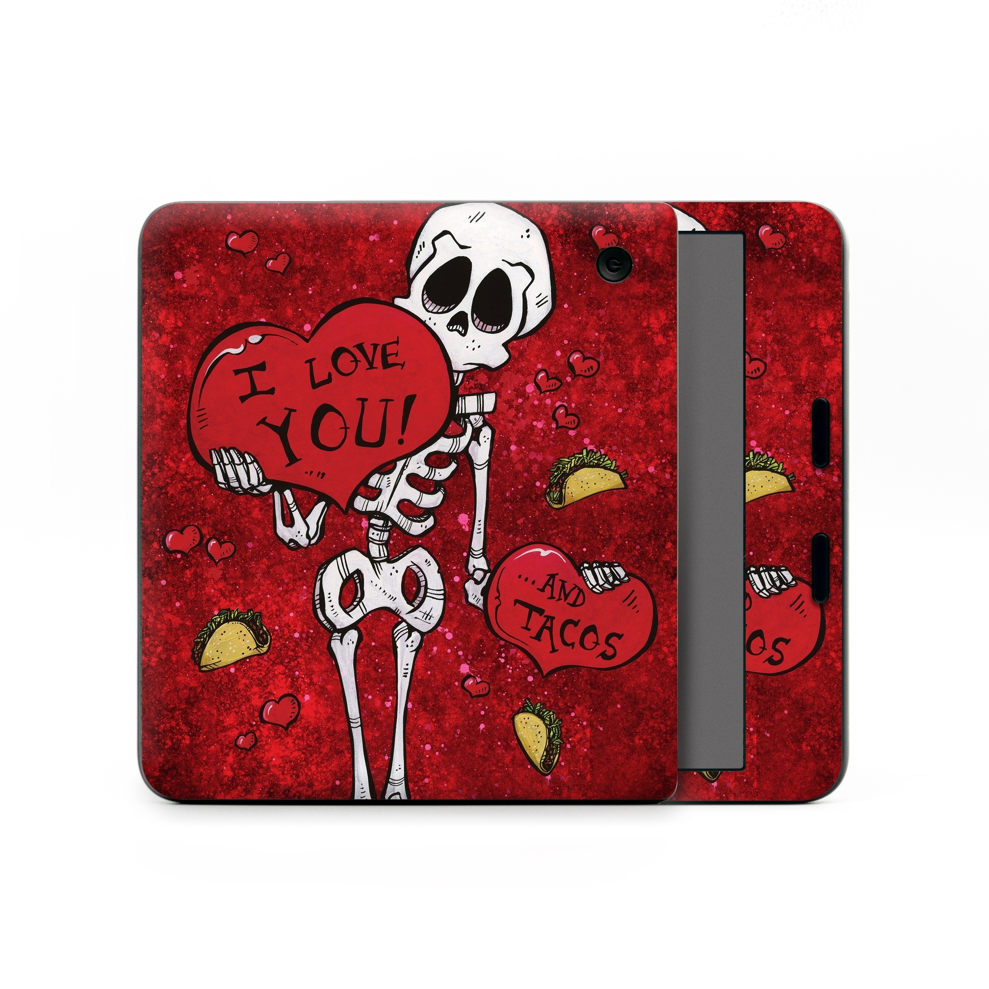 Kobo Libra Colour Skin design of Font, Red, Art, Magenta, Tints and shades, Pattern, Bone, Plant, Carmine, Visual arts, with black, white, gray, red, yellow colors