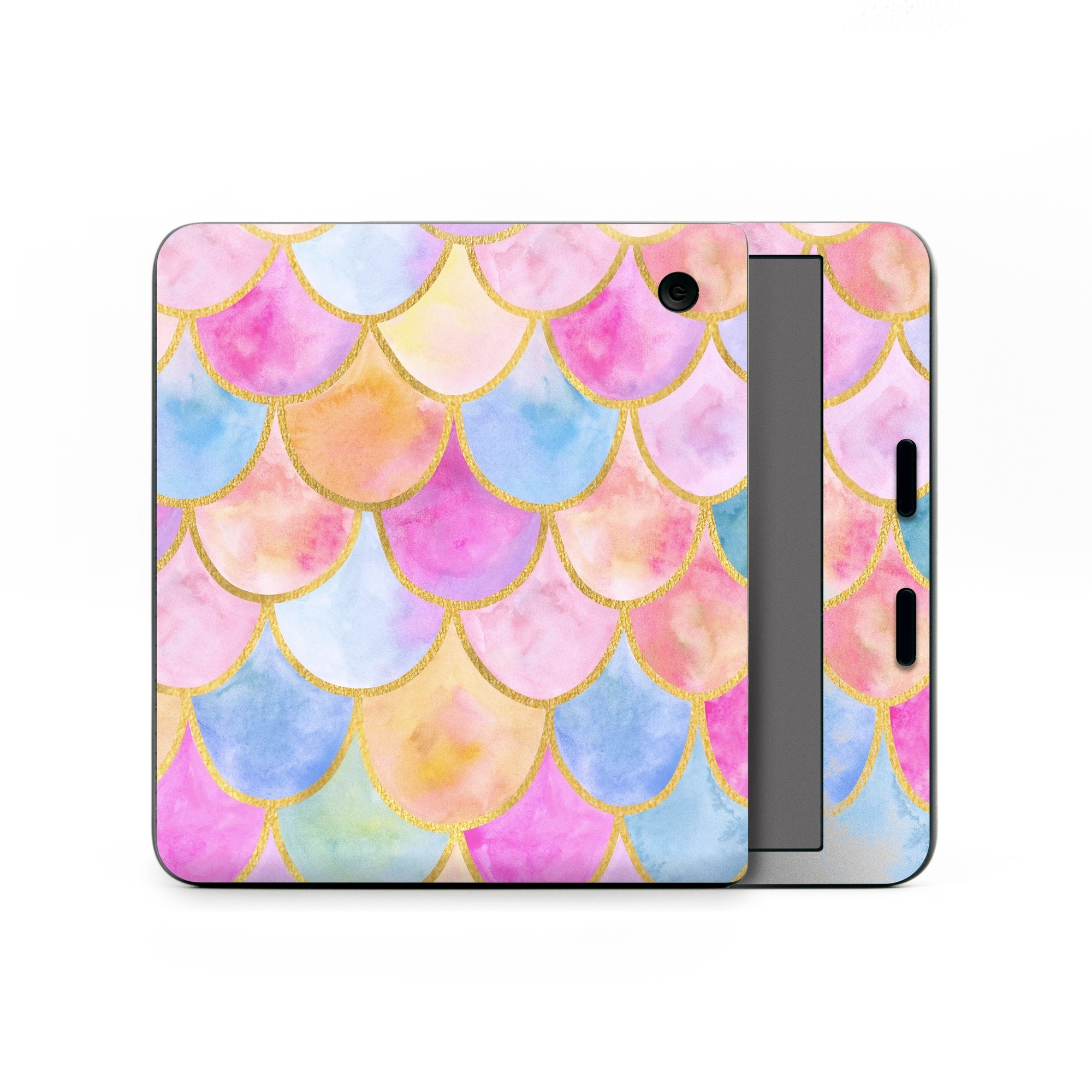 Kobo Libra Colour Skin design of Colorfulness, Natural material, Pink, Art, Line, Magenta, Red, Creative arts, Circle, Pattern, with pink, purple, blue, orange, yellow, white colors