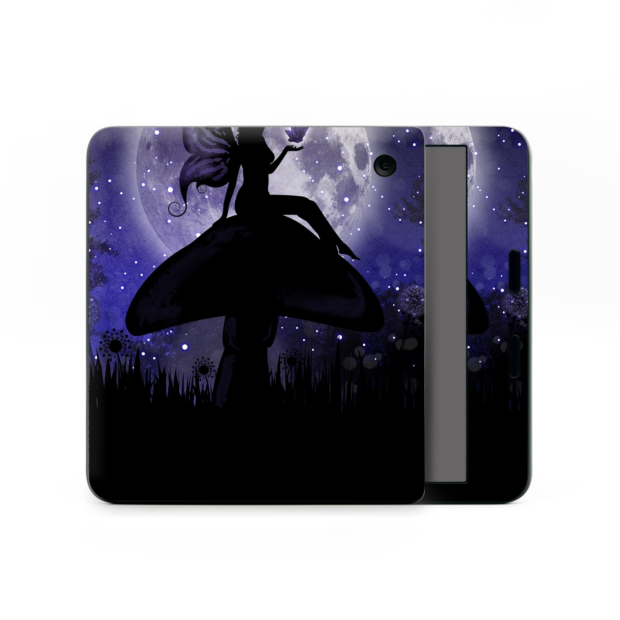 Kobo Libra Colour Skin design of Purple, Sky, Moonlight, Cg artwork, Fictional character, Darkness, Night, Illustration, Space, Star, with black, blue, gray, purple colors