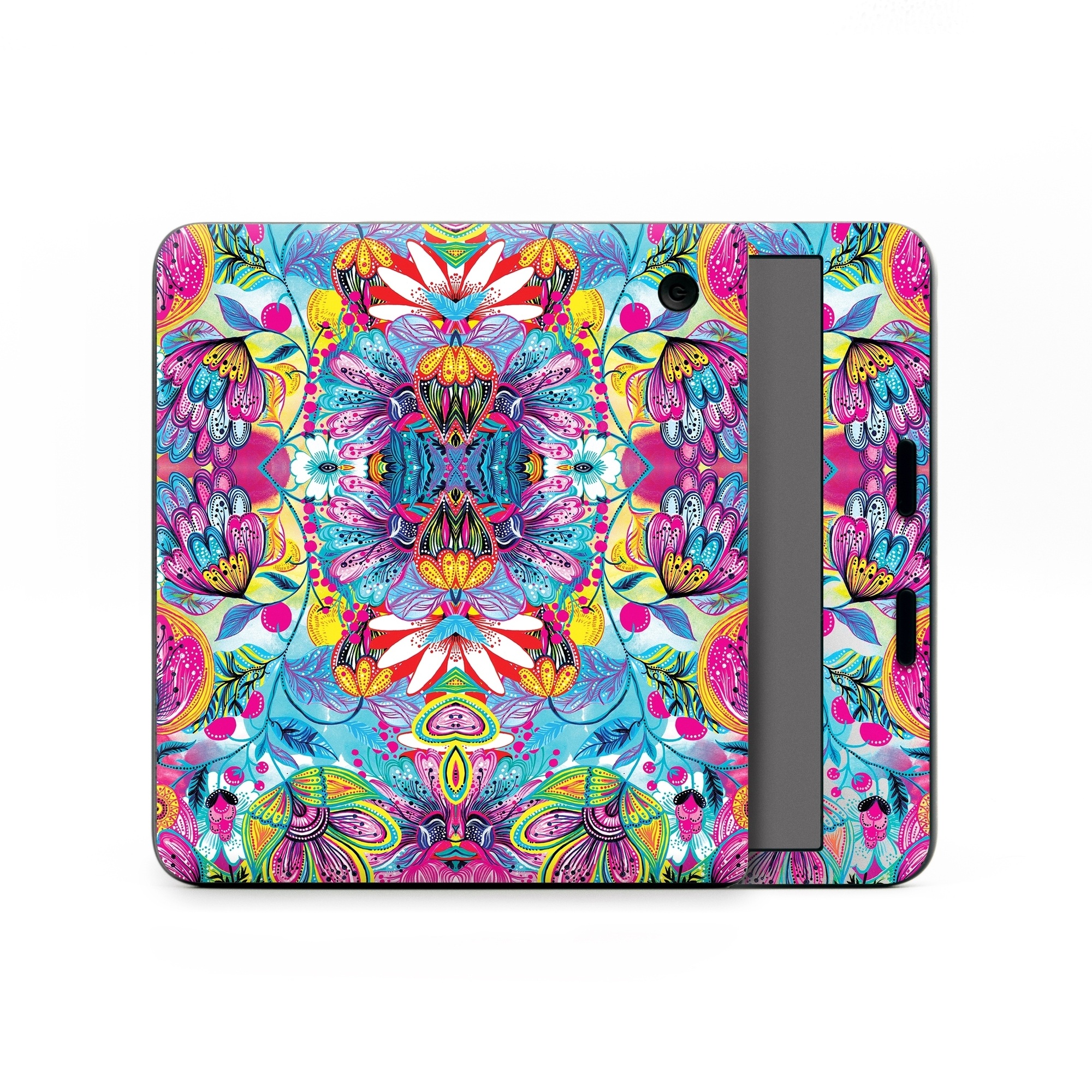 Kobo Libra Colour Skin design of Pattern, Psychedelic art, Design, Textile, Visual arts, Art, Magenta, Motif, Symmetry, Paisley, with pink, blue, purple, yellow, orange, green, red colors