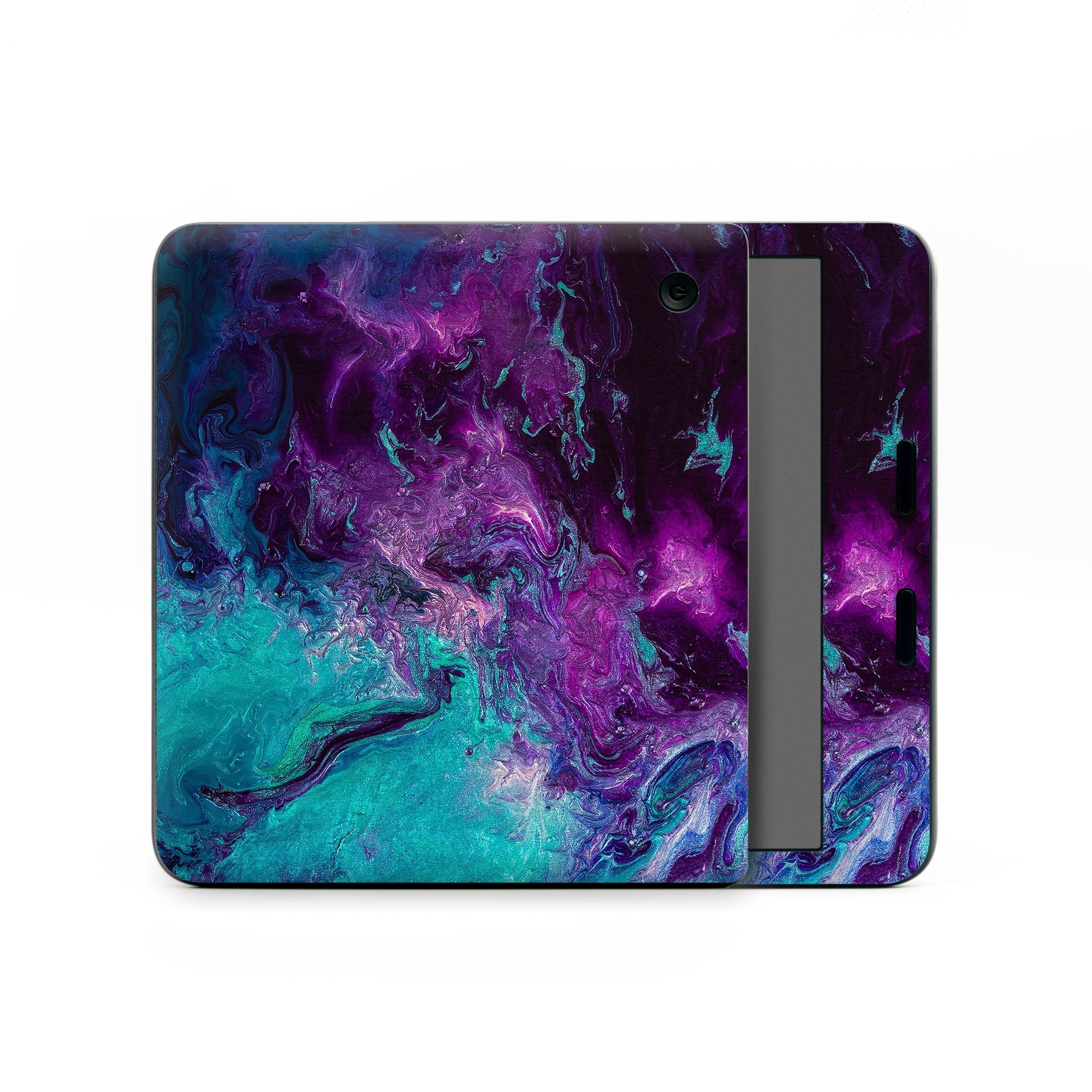 Kobo Libra Colour Skin design of Blue, Purple, Violet, Water, Turquoise, Aqua, Pink, Magenta, Teal, Electric blue, with blue, purple, black colors