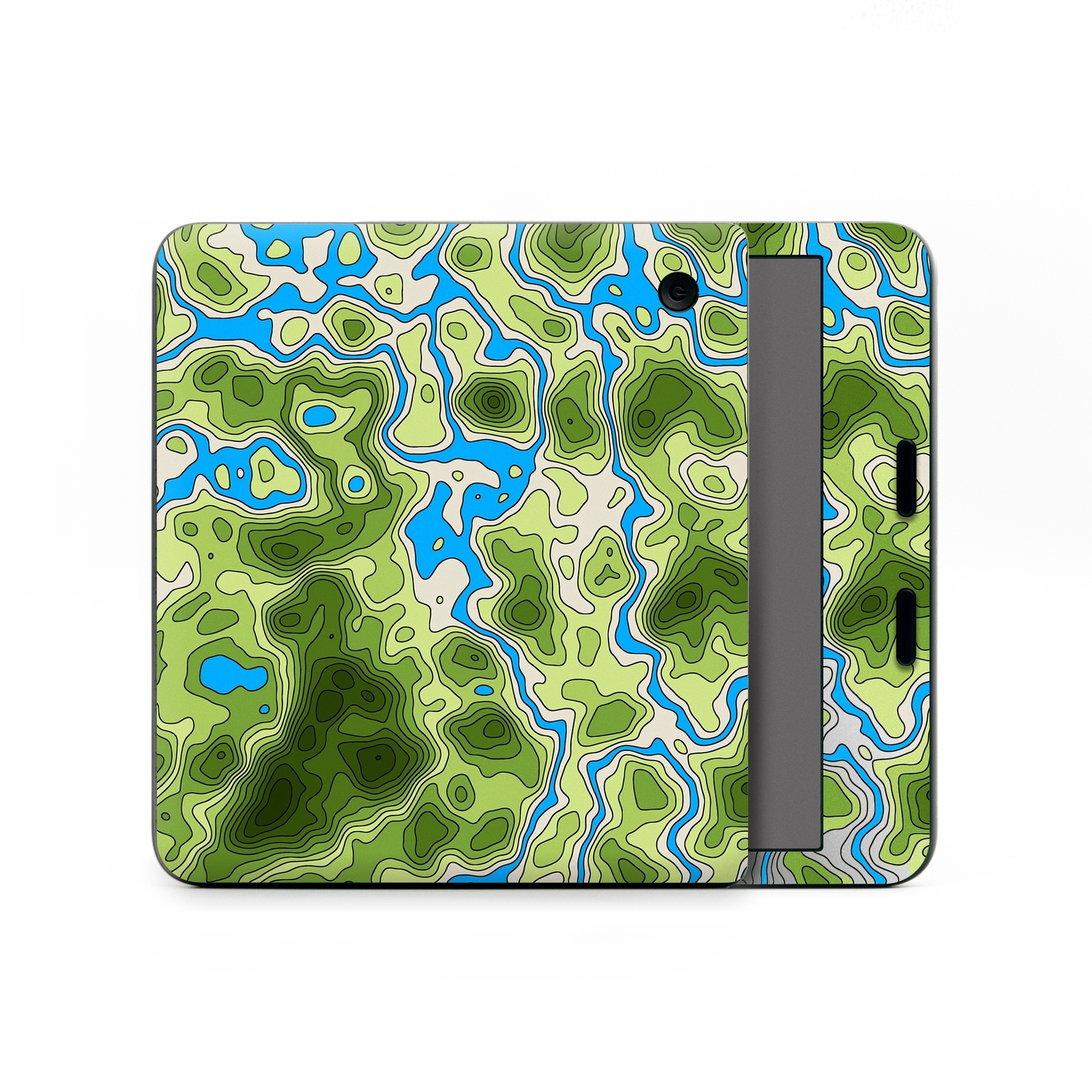 Kobo Libra Colour Skin design of Botany, Azure, Organism, Vegetation, Aqua, Terrestrial plant, Symmetry, Electric blue, Pattern, Art, with green, blue colors