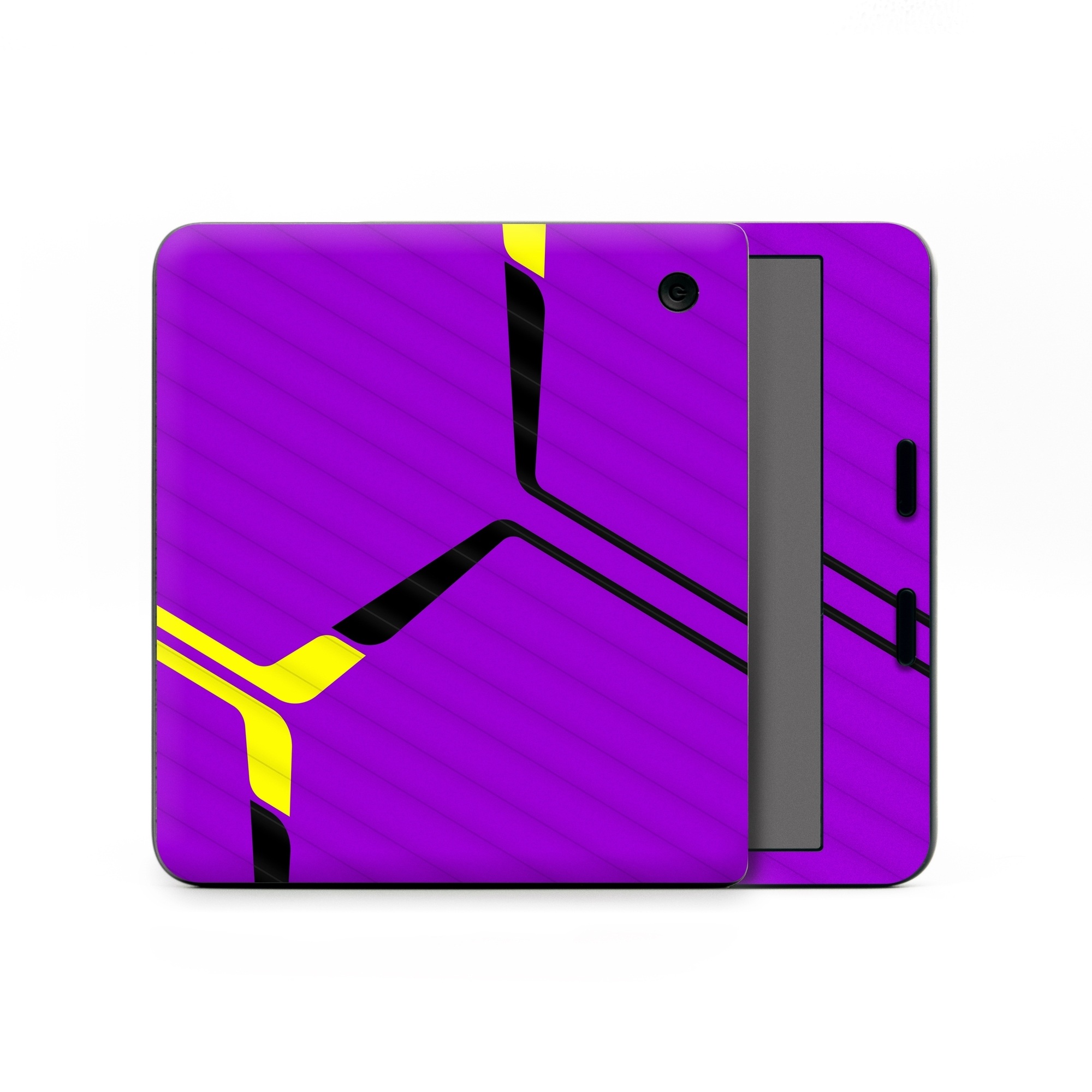 Kobo Libra Colour Skin design of Colorfulness, Purple, Violet, Line, Magenta, Parallel, Symmetry, Pattern, Electric blue, Font, with purple, yellow, black colors