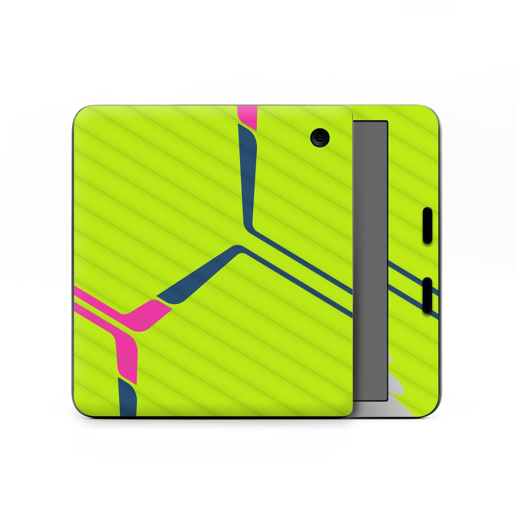 Kobo Libra Colour Skin design of Colorfulness, Triangle, Font, Parallel, Symmetry, Tints and shades, Pattern, Electric blue, Slope, Magenta, with green, pink, blue colors