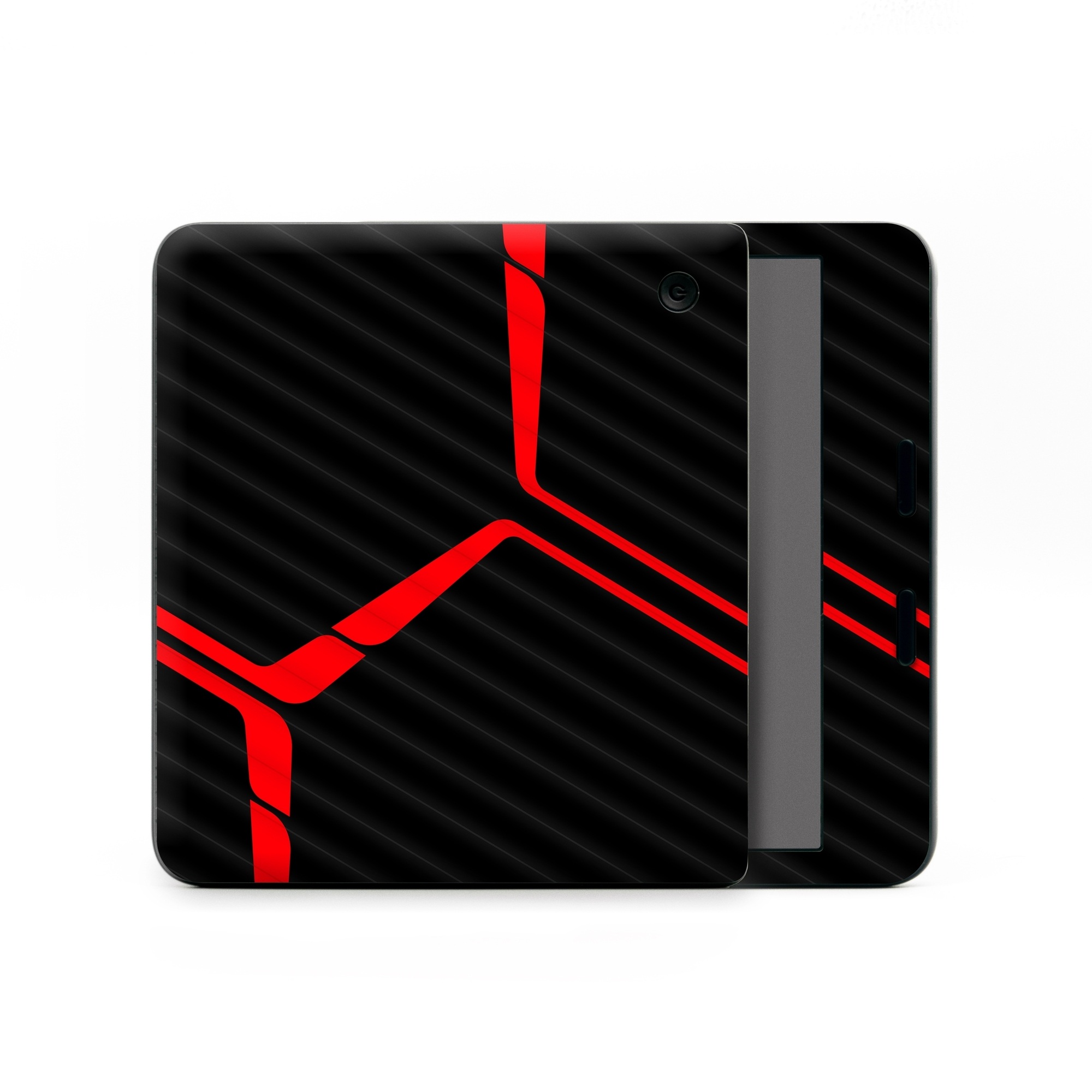 Kobo Libra Colour Skin design of Sleeve, Triangle, Font, Rectangle, Parallel, Magenta, Electric blue, Pattern, Symmetry, T-shirt, with black, red colors