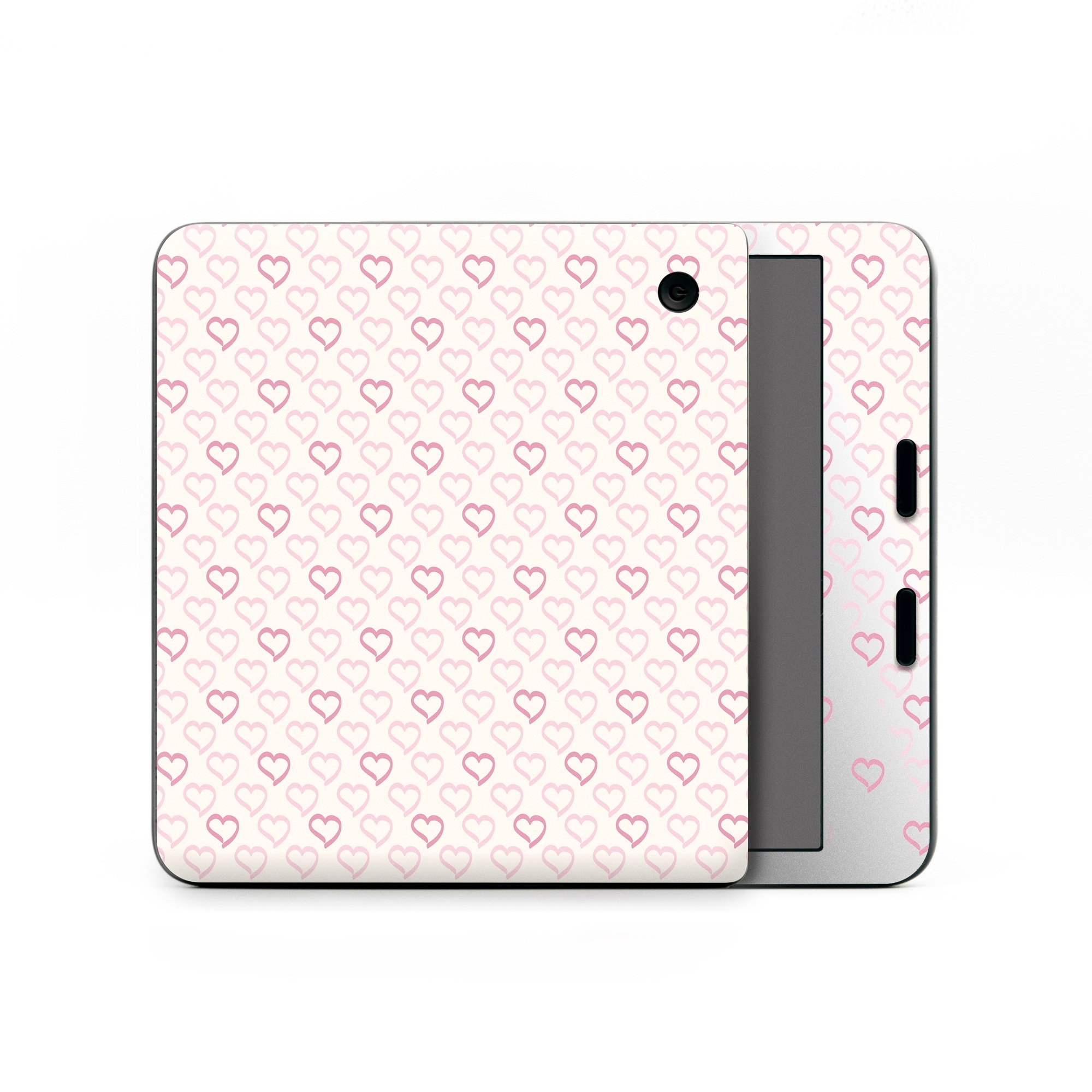 Kobo Libra Colour Skin design of Grey, Pattern, Font, Circle, Magenta, Symmetry, Metal, Rectangle, Composite material, Flooring, with white, purple, pink colors