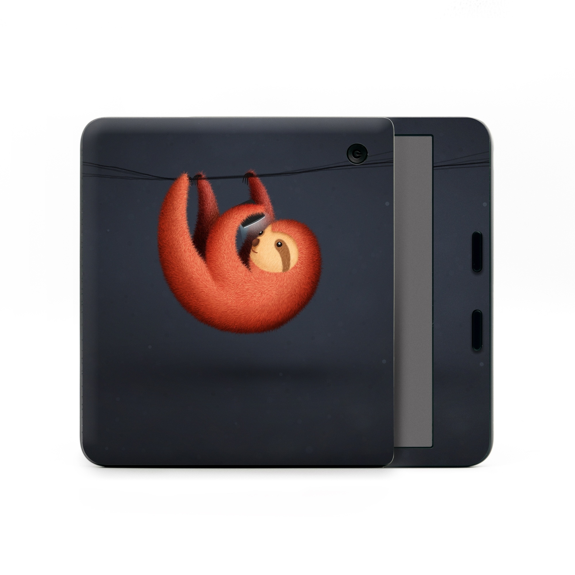 Kobo Libra Colour Skin design of Orange, Still life photography, Logo, Graphics, with black, orange, brown, gray colors