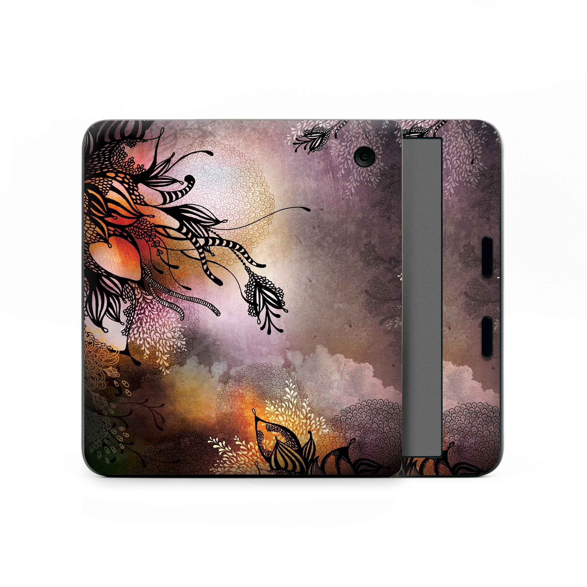 Kobo Libra Colour Skin design of Illustration, Graphic design, Cg artwork, Art, Fictional character, Graphics, Visual arts, Darkness, with black, gray, red, green, purple colors