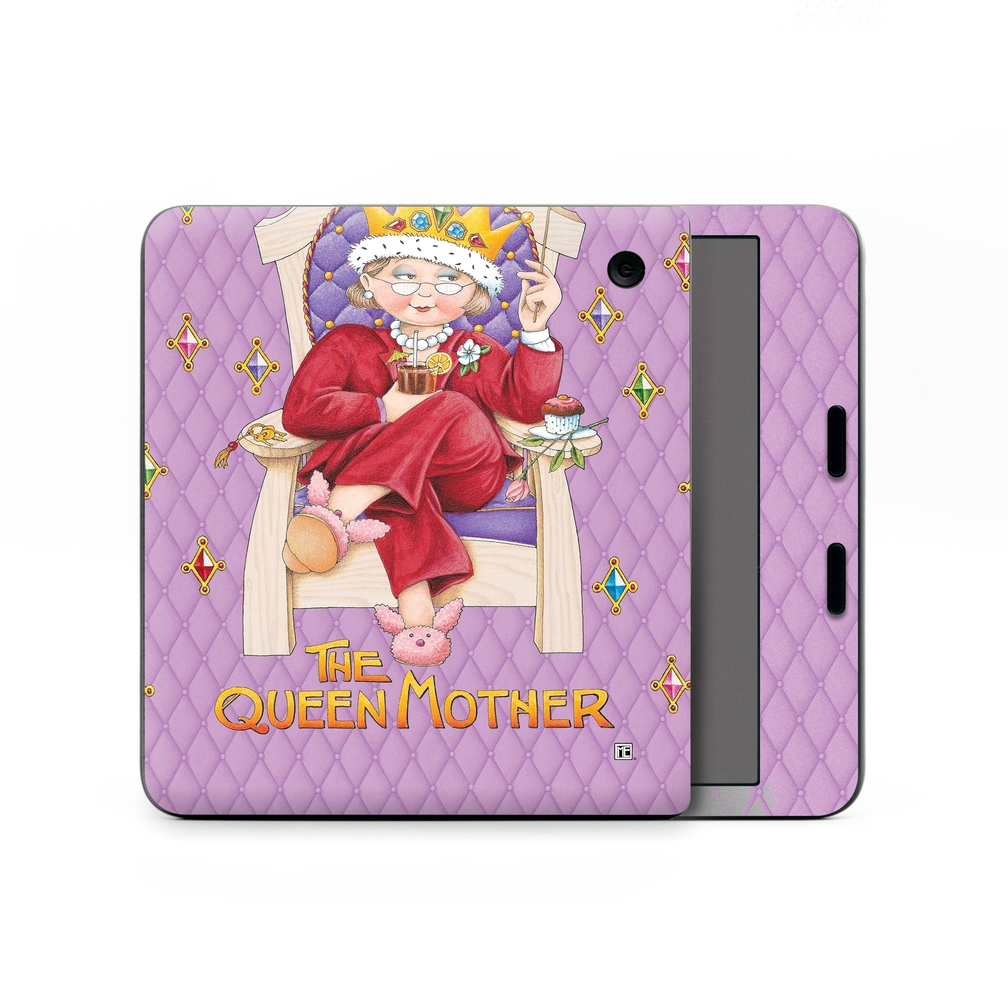 Kobo Libra Colour Skin design of Illustration, Art, Blessing, with gray, red, green, pink, purple, orange colors