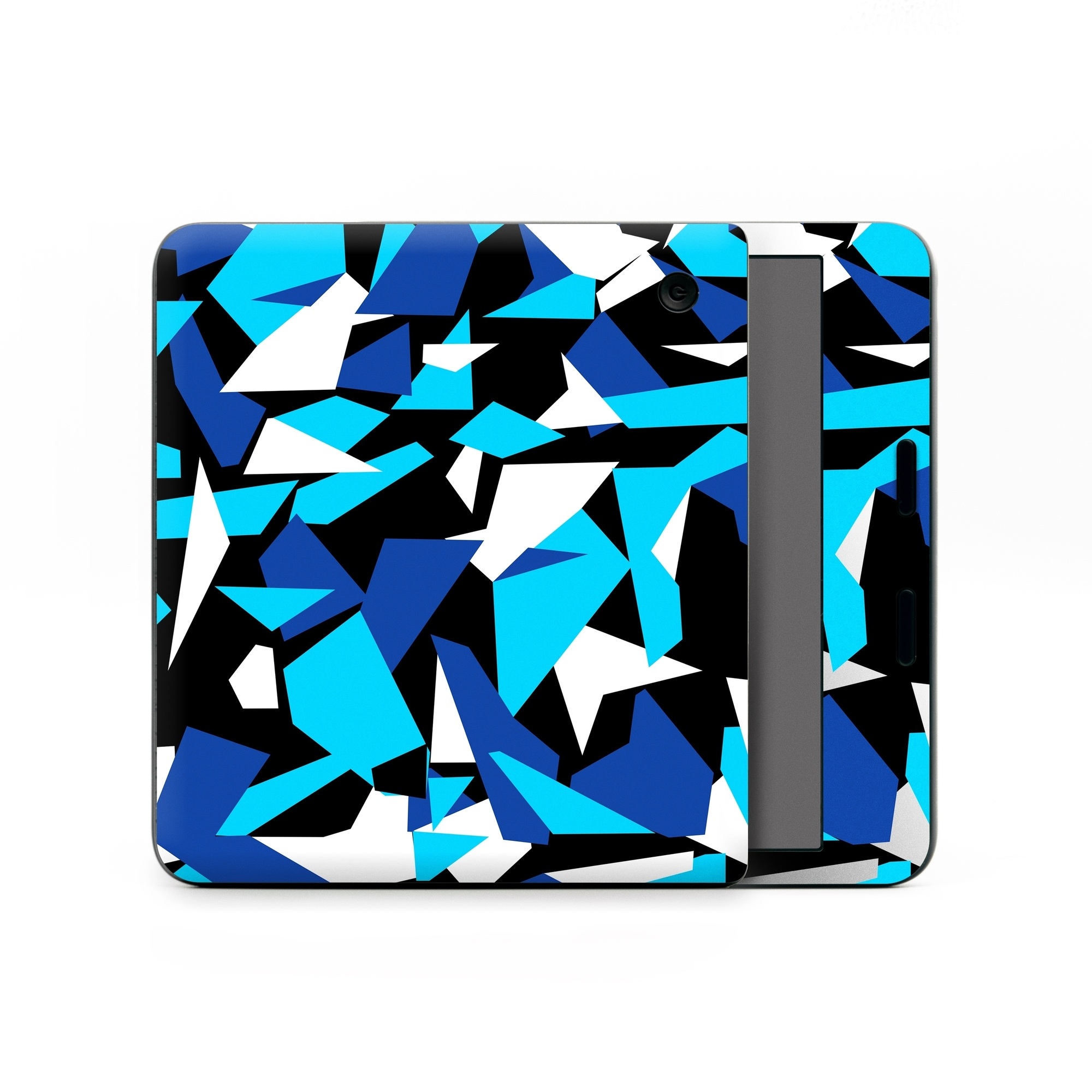 Kobo Libra Colour Skin design of Blue, Pattern, Turquoise, Cobalt blue, Teal, Design, Electric blue, Graphic design, Triangle, Font, with blue, white, black colors