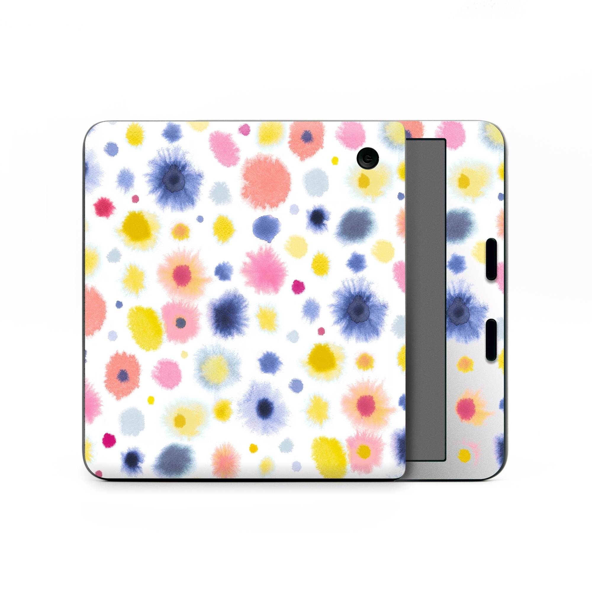 Kobo Libra Colour Skin design of Material property, Circle, Pattern, Design, Magenta, Electric blue, Font, Flowering plant, Painting, with white, pink, orange, blue, yellow, gray colors