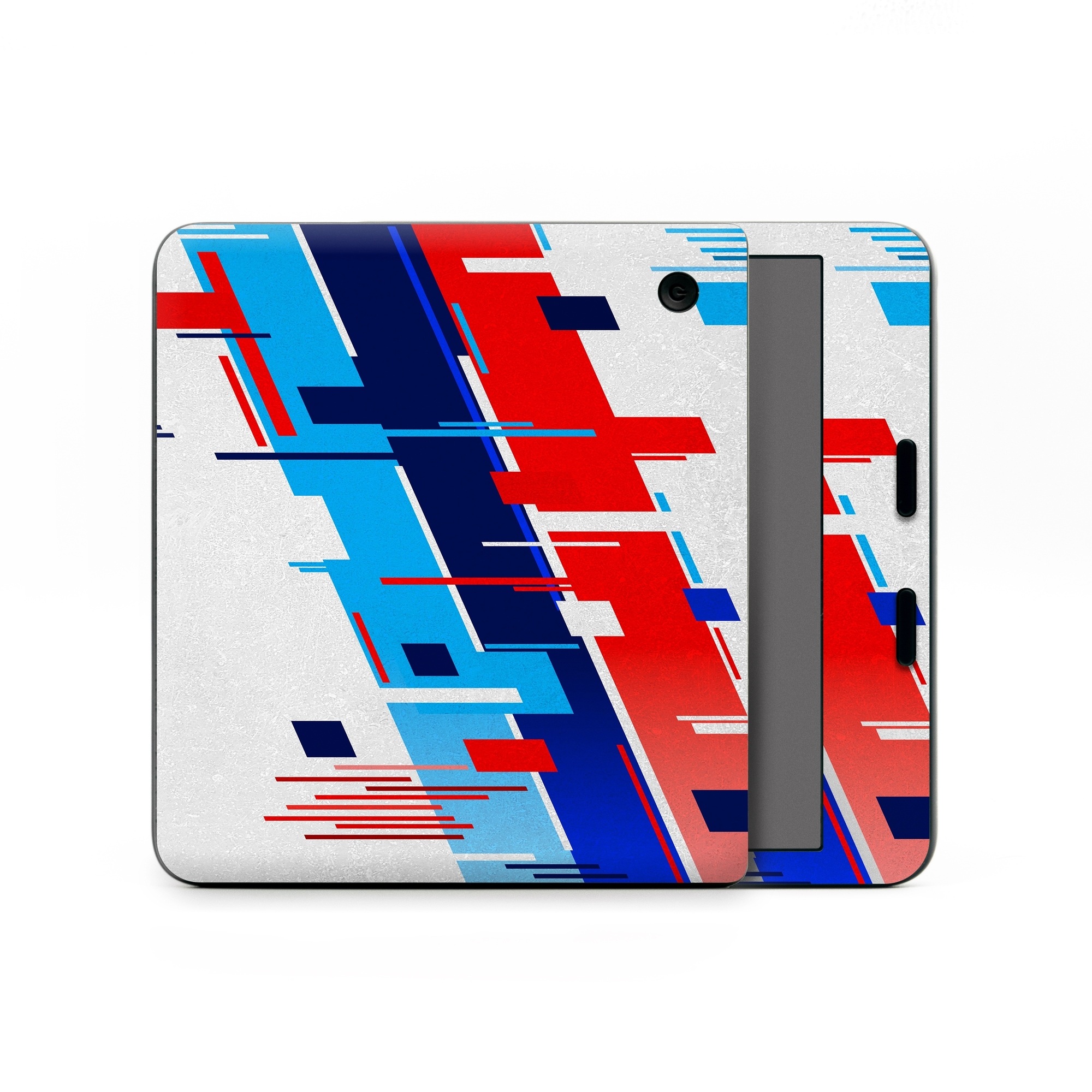 Kobo Libra Colour Skin design of Azure, Font, Material property, Parallel, Electric blue, Slope, Graphics, Carmine, Brand, Rectangle, with gray, blue, black, red, purple colors