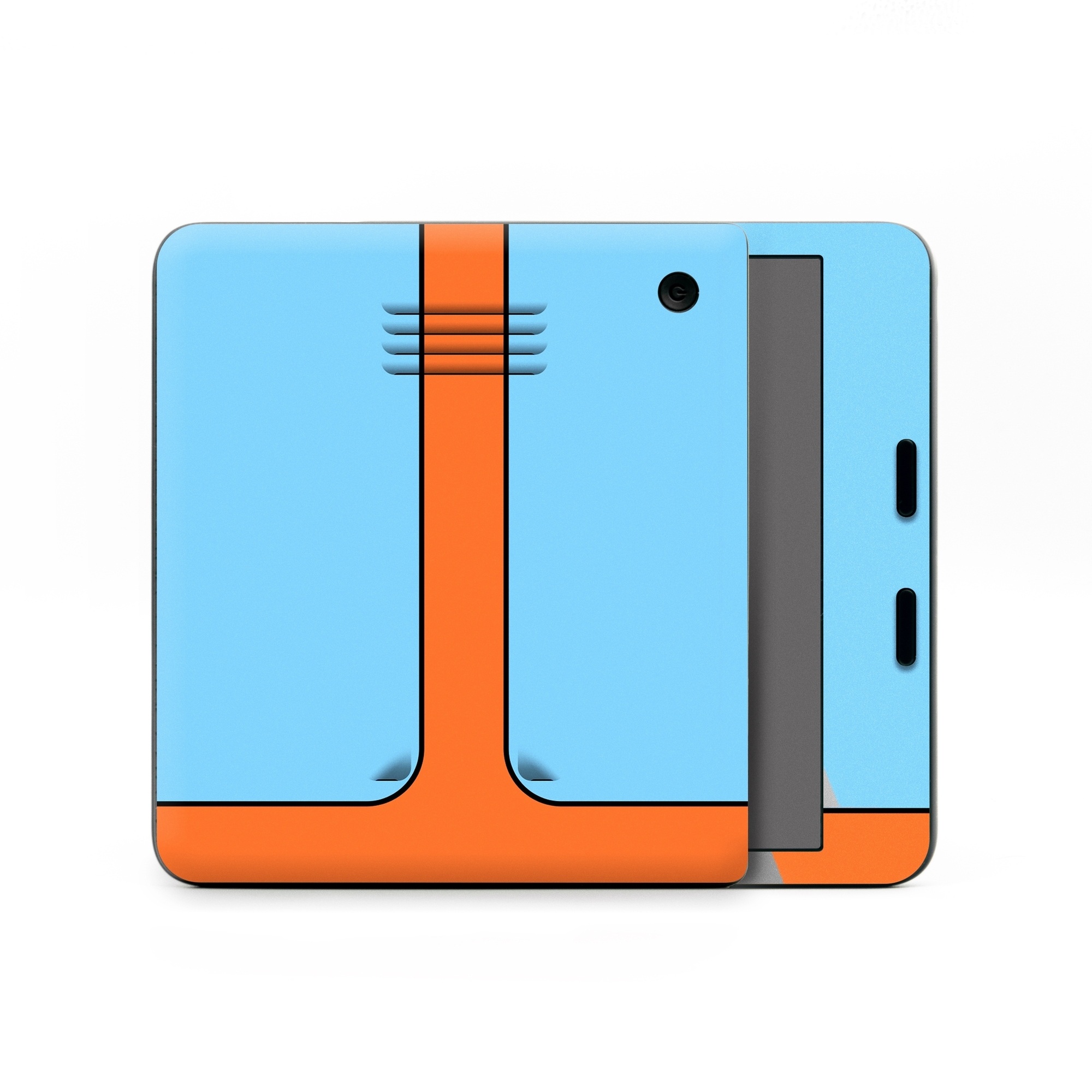Kobo Libra Colour Skin design of Line, with blue, orange, black colors