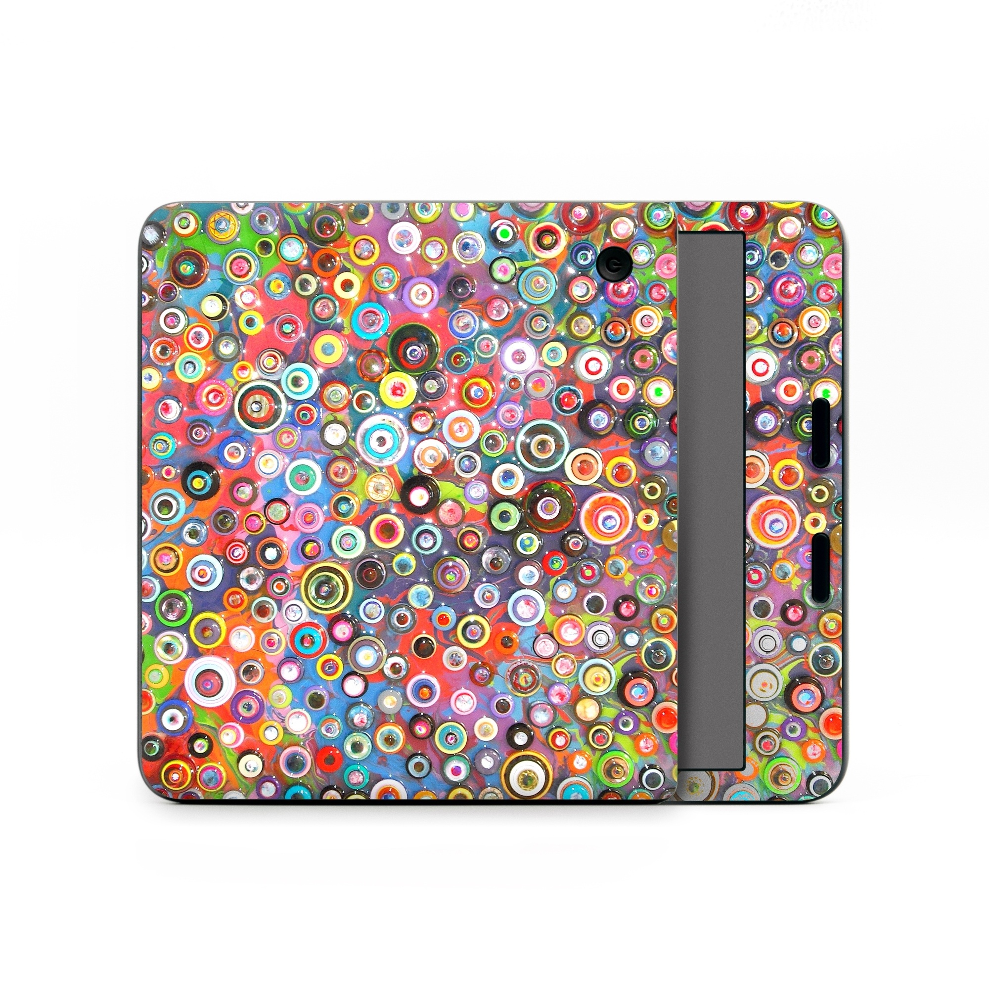 Kobo Libra Colour Skin design of Pattern, Design, Textile, Visual arts, Circle, Art, with red, pink, blue, green, yellow, blue, orange colors