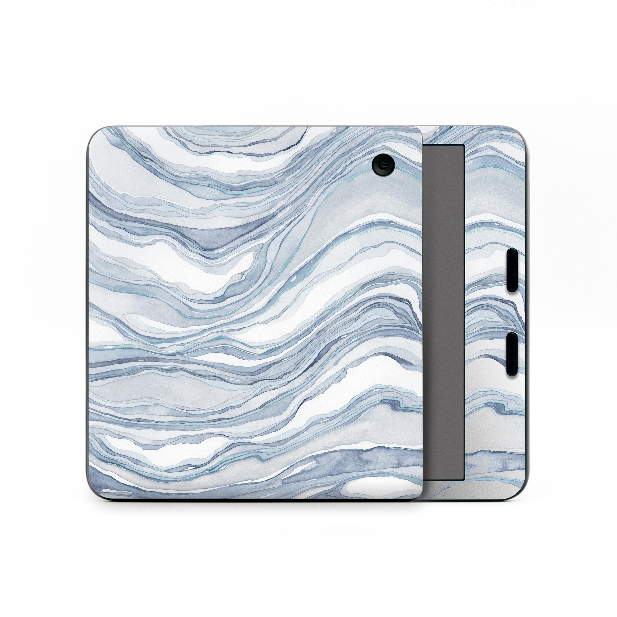 Kobo Libra Colour Skin design of Water, Liquid, Azure, Fluid, Grey, Aqua, Pattern, Wind wave, Electric blue, Wind, with blue, white colors