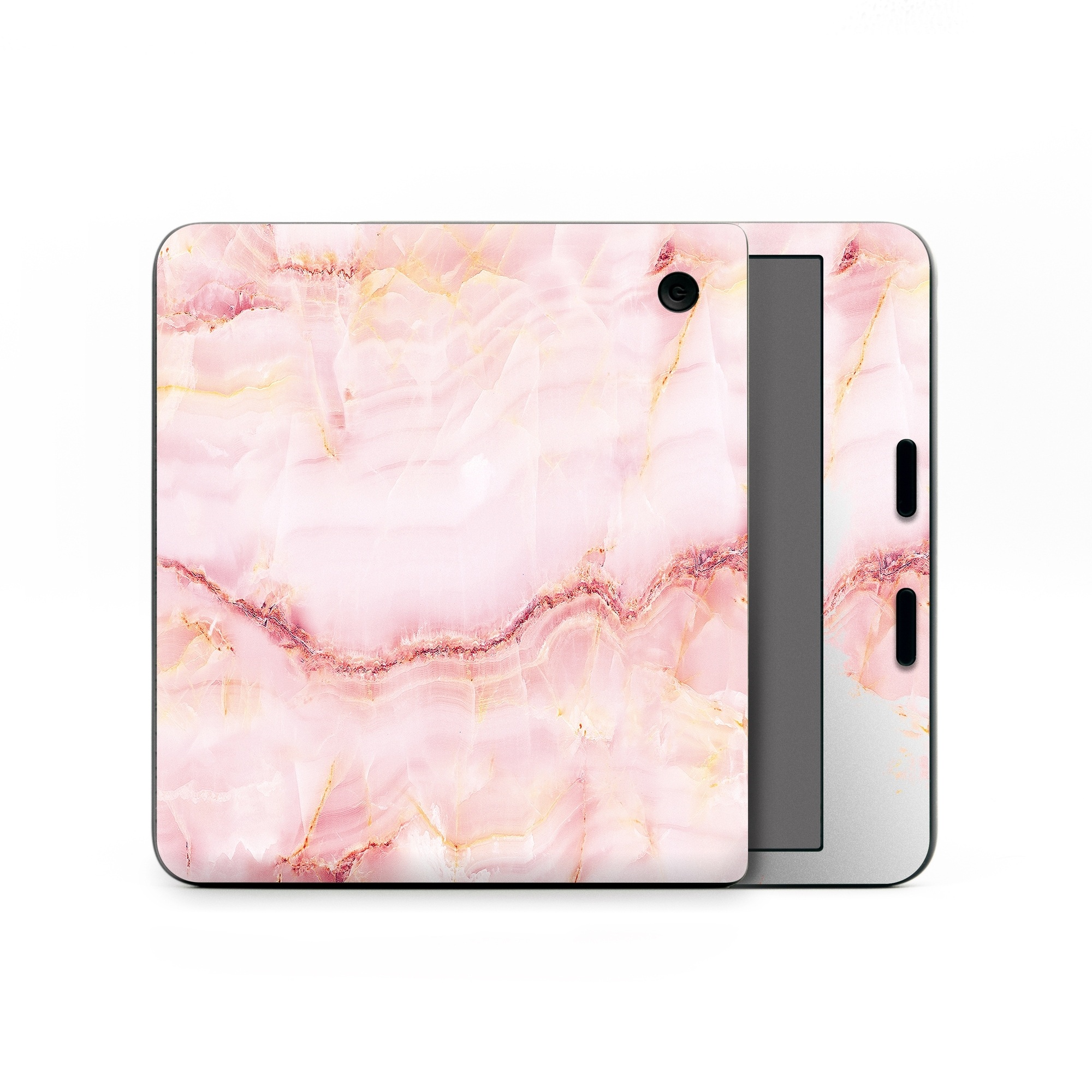 Kobo Libra Colour Skin design of Pink, Peach, with white, pink, red, yellow, orange colors