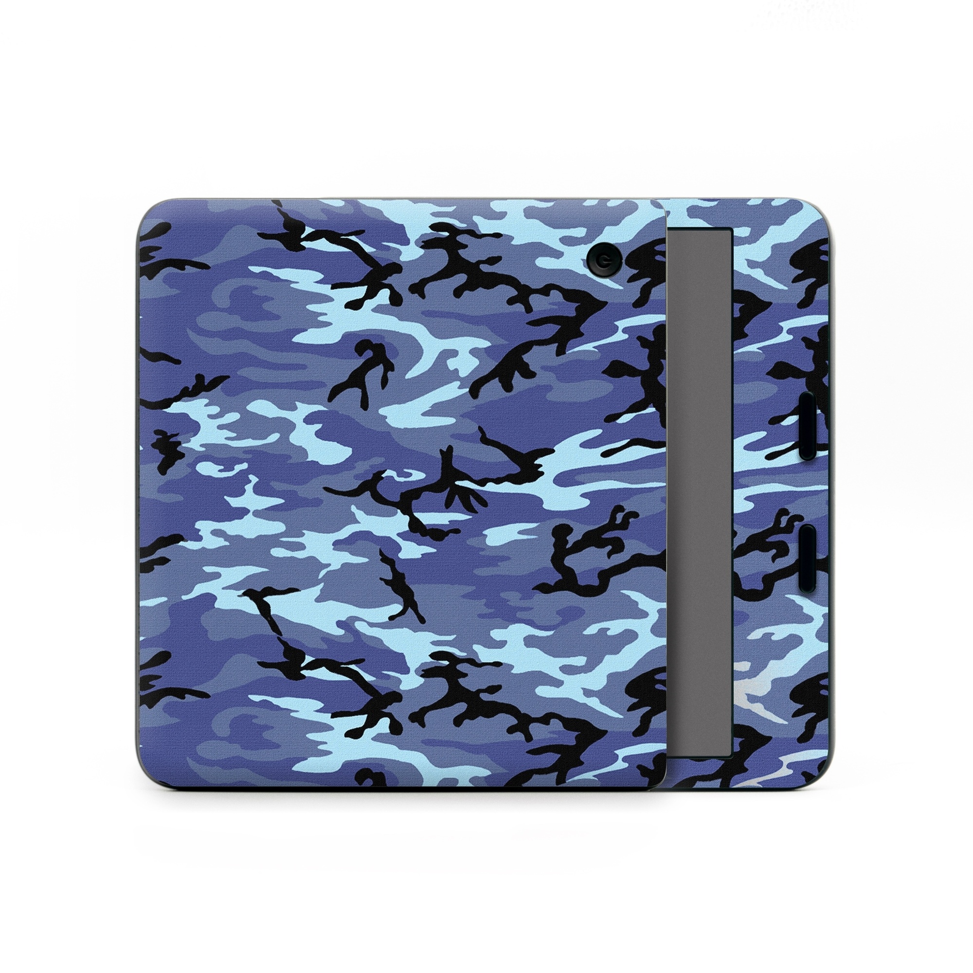 Kobo Libra Colour Skin design of Military camouflage, Pattern, Blue, Aqua, Teal, Design, Camouflage, Textile, Uniform, with blue, black, gray, purple colors