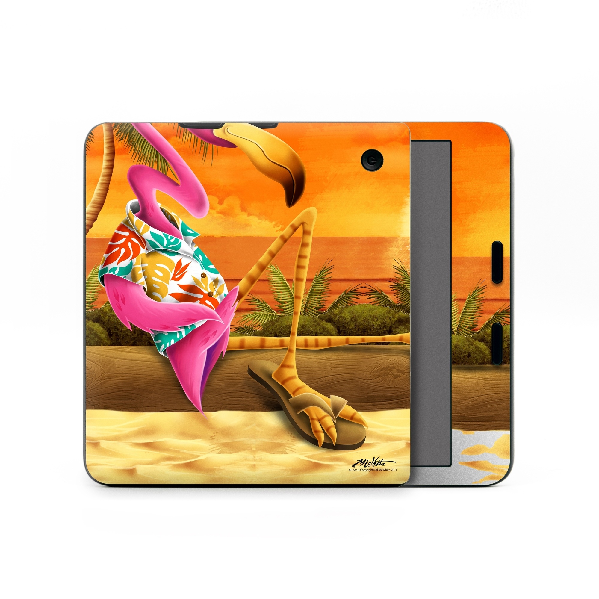 Kobo Libra Colour Skin design of Cartoon, Art, Animation, Illustration, Plant, Cg artwork, Shoe, Fictional character, with red, orange, green, black, pink colors