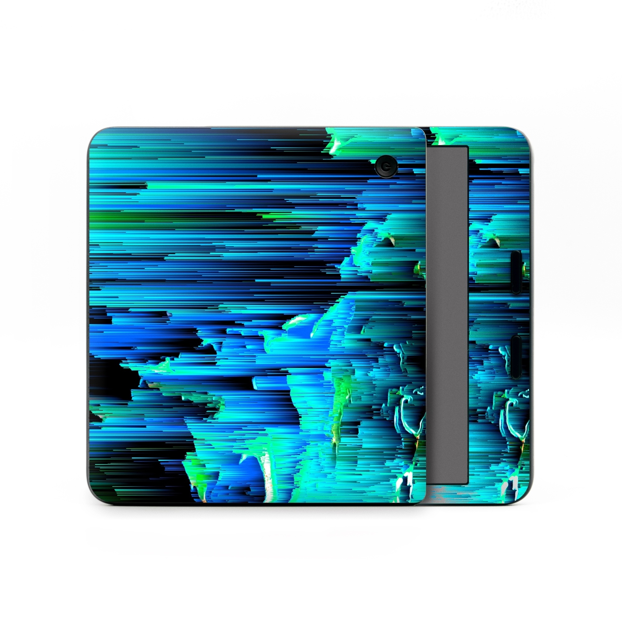 Kobo Libra Colour Skin design of Blue, Green, Turquoise, Light, Colorfulness, Electric blue, with blue, green, black, white colors