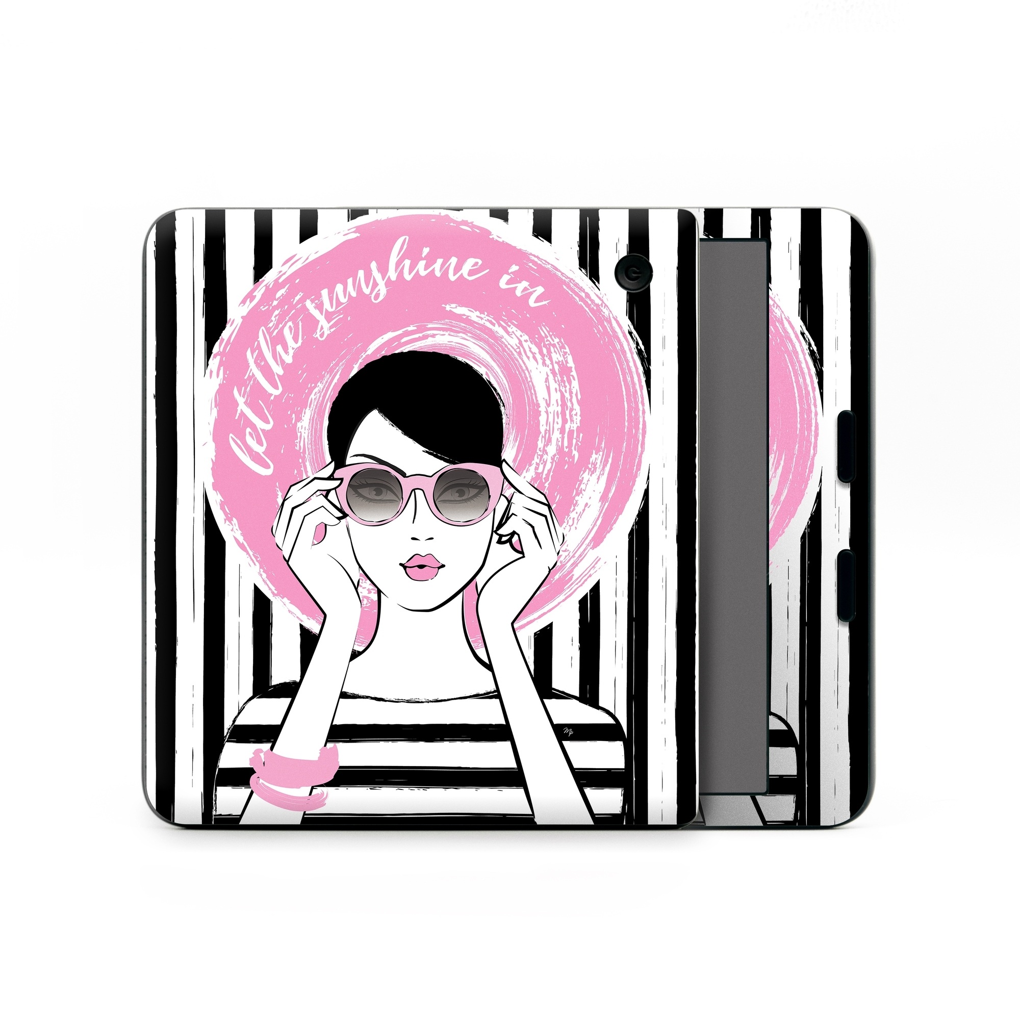 Kobo Libra Colour Skin design of Organ, Vision care, Purple, Pink, Violet, Font, Eyewear, Magenta, Line, Art, with black, white, pink, gray colors
