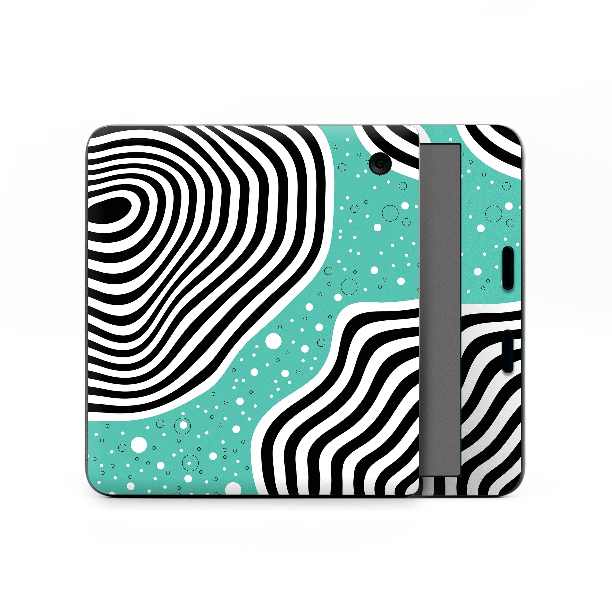 Kobo Libra Colour Skin design of White, Rectangle, Art, Line, Aqua, Pattern, Electric blue, Visual arts, Font, Graphics, with white, black, blue, green colors