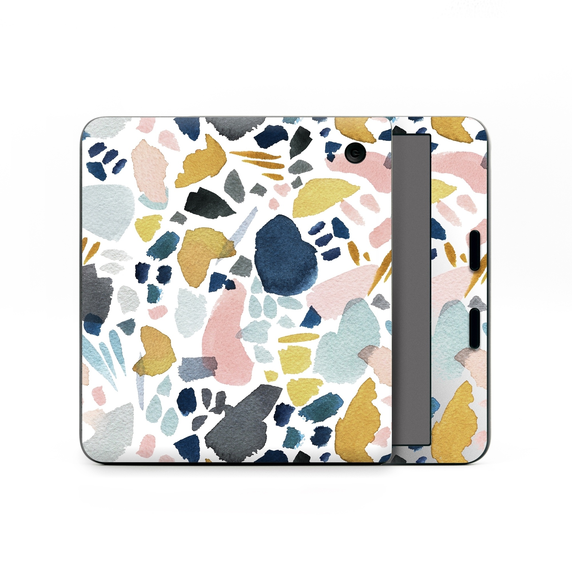 Kobo Libra Colour Skin design of Pattern, Aqua, Teal, Design, Textile, with white, blue, yellow, orange, pink, black colors