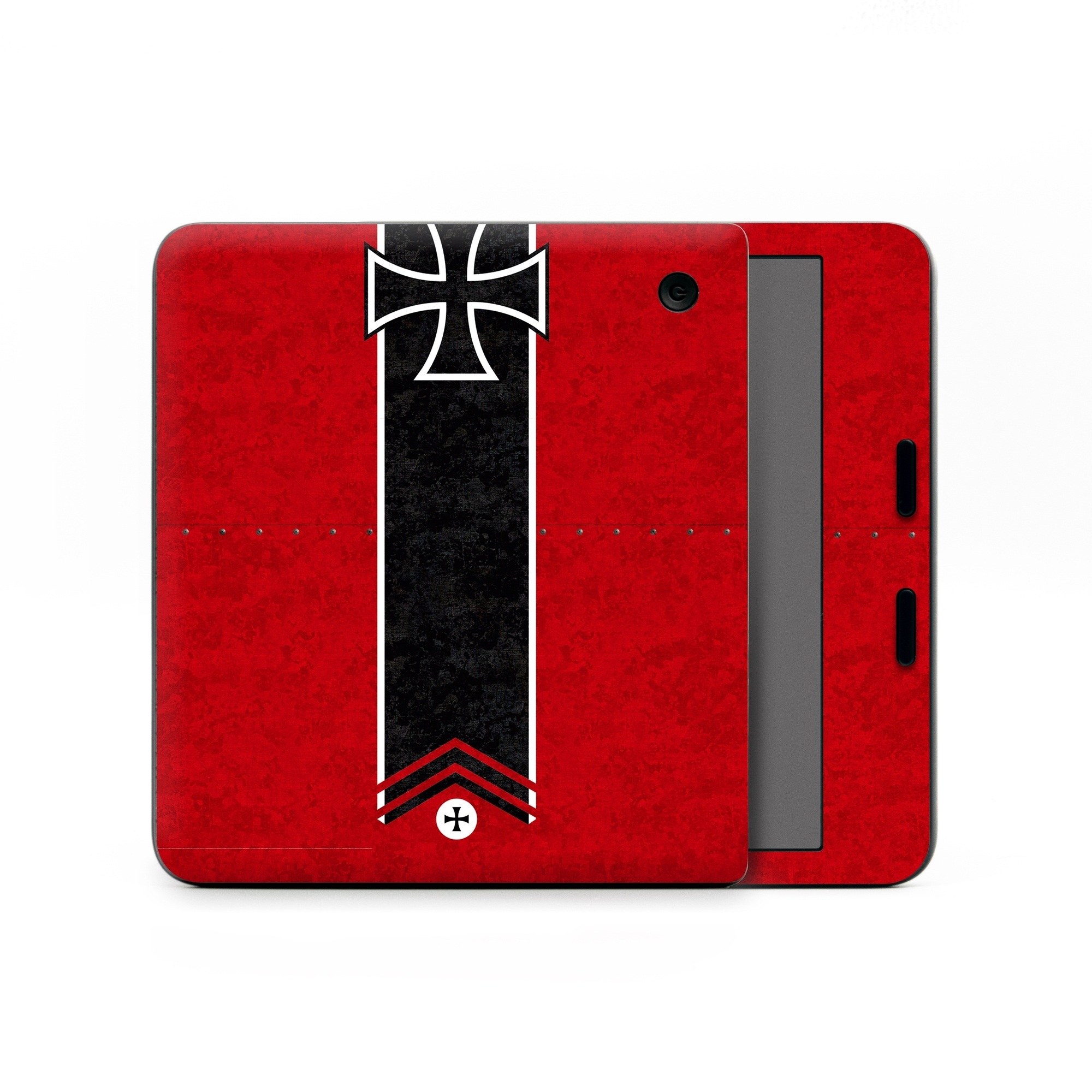 Kobo Libra Colour Skin design of Bullet, Holes, War, Red, Text, Carmine, Colorfulness, Maroon, Symbol, Coquelicot, with red, black, white, gray colors