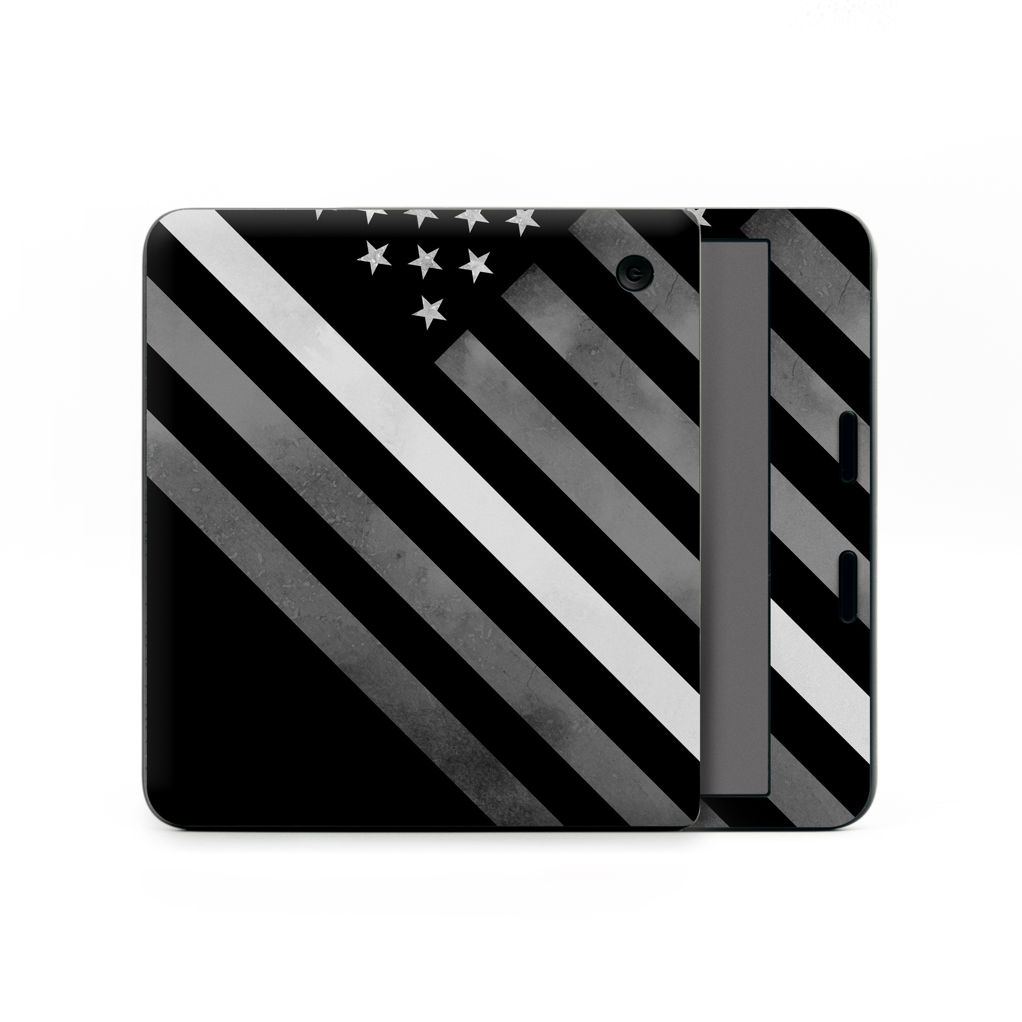 Kobo Libra Colour Skin design of Black, Black-and-white, Pattern, Monochrome Photography, Line, Flag Of The United States, Monochrome, Flag, Design, Font, Photography, Style, Parallel, with black, white, gray colors